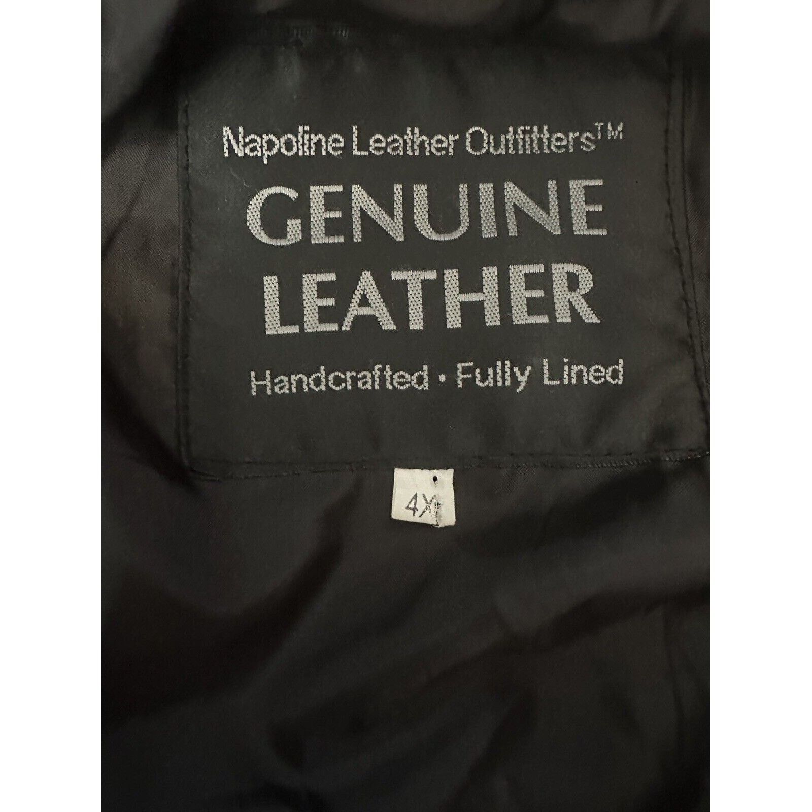 Other Napoline Leather Outfitters Mens 4XL Black Bomber Jacket Size US XXL / EU 58 / 5 - 7 Thumbnail