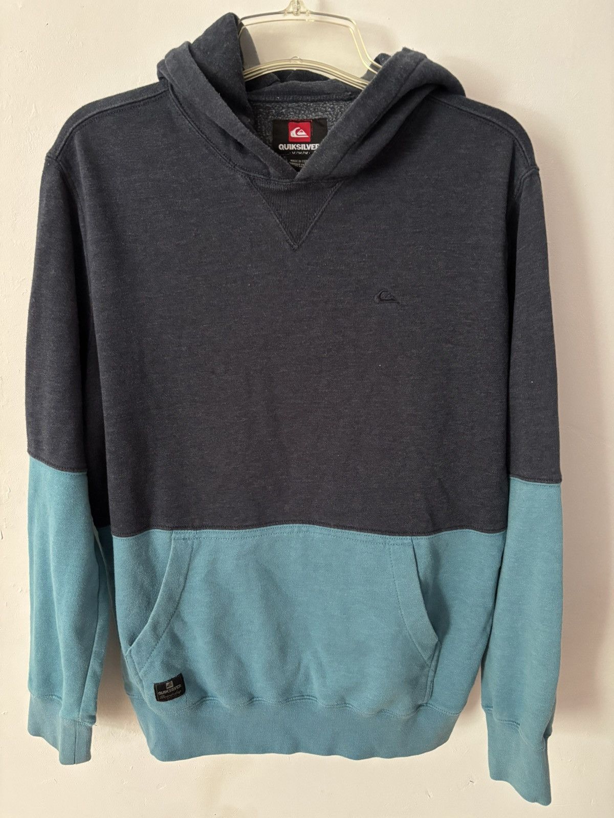 Quiksilver Quiksilver Two-Toned Blue Hoodie Size US M / EU 48-50 / 2 - 1 Thumbnail