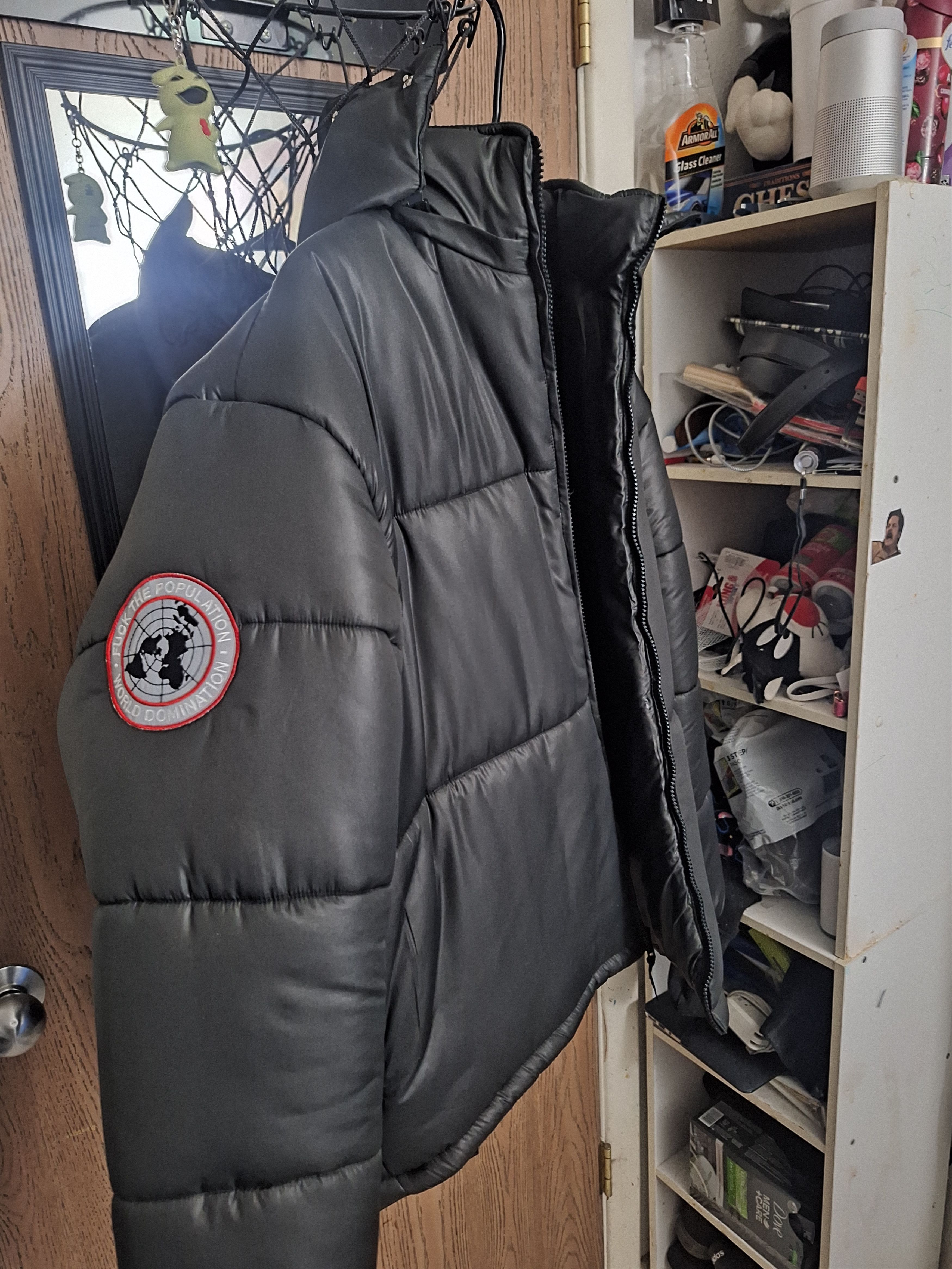 Fuck The Population World Domination Puffer Jacket Size US XL / EU 56 / 4 - 4 Thumbnail