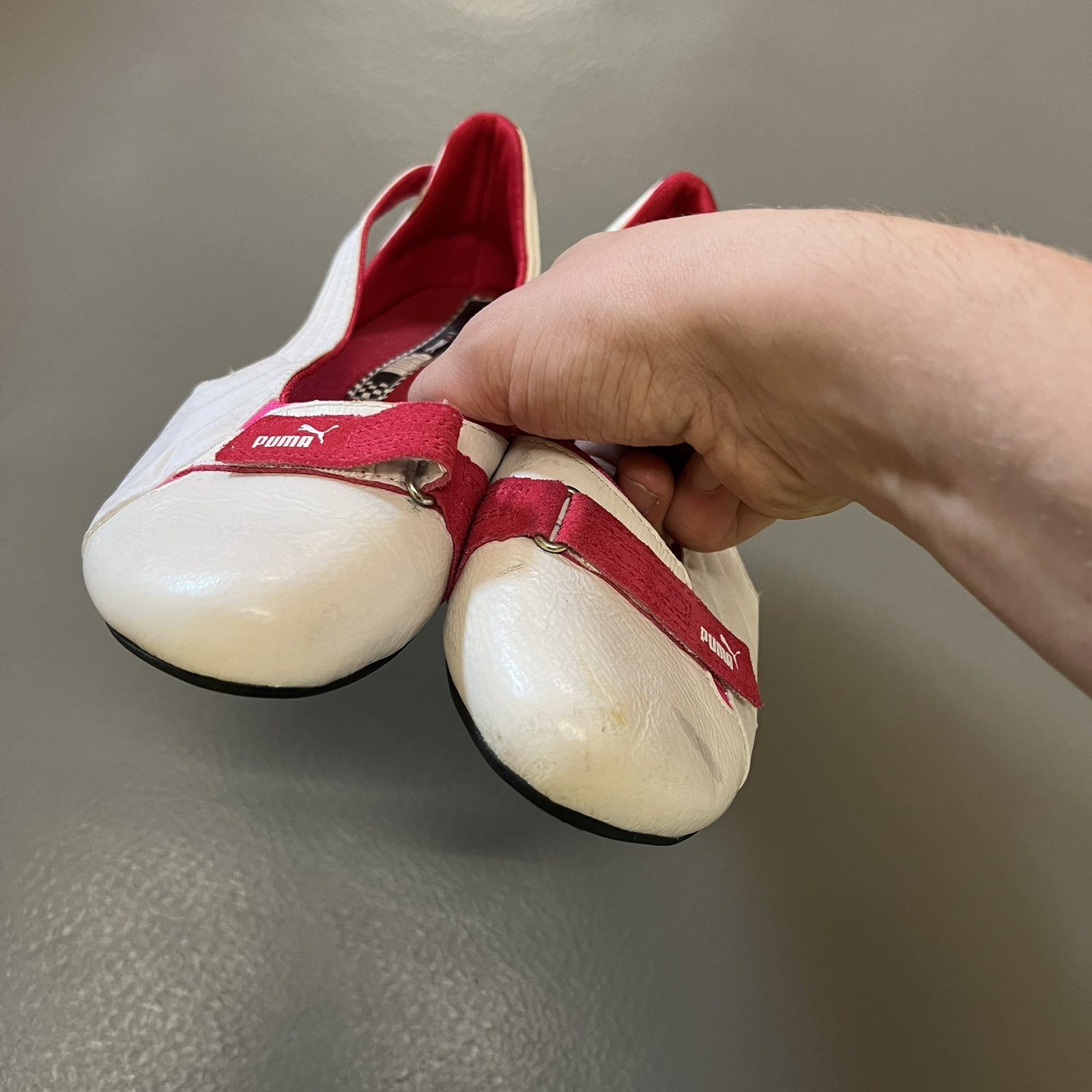 Puma RARE Puma Ballet Flats Shoes Speedcat Suede Pink Size US 9 / IT 39 - 4 Thumbnail