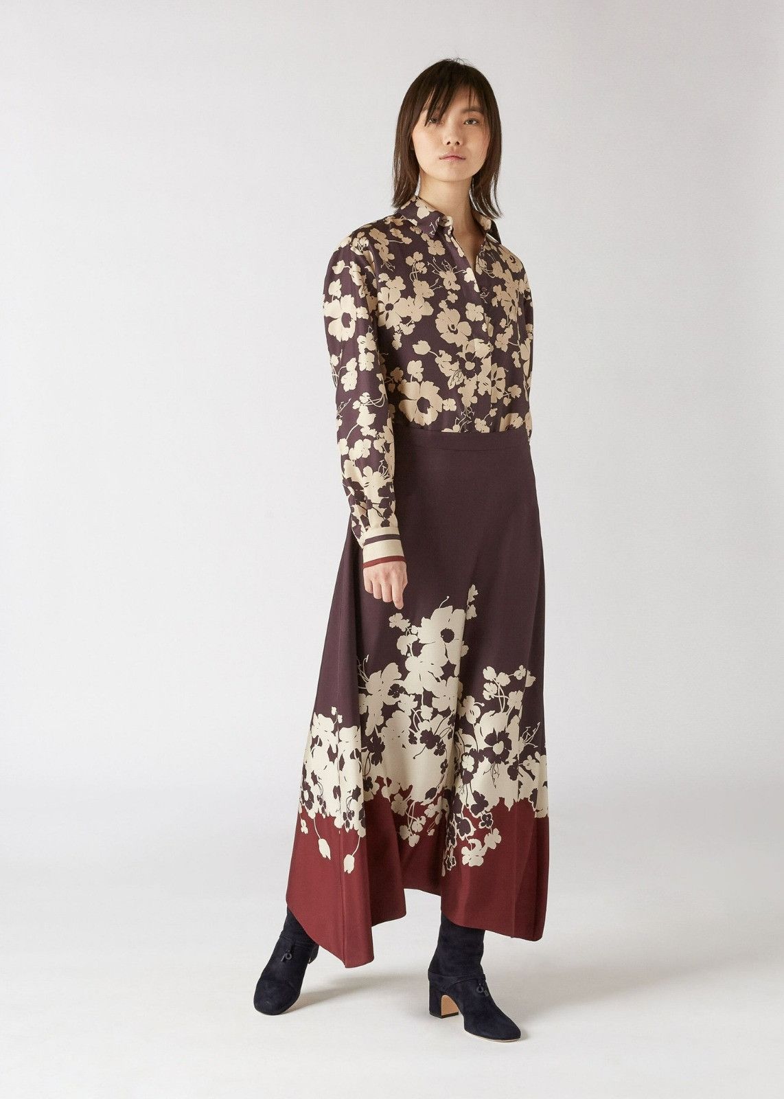 Loro Piana o1srvl11e0424 Skirt in Brown, Coffee & White Size 30" / US 8 / IT 44 - 2 Thumbnail