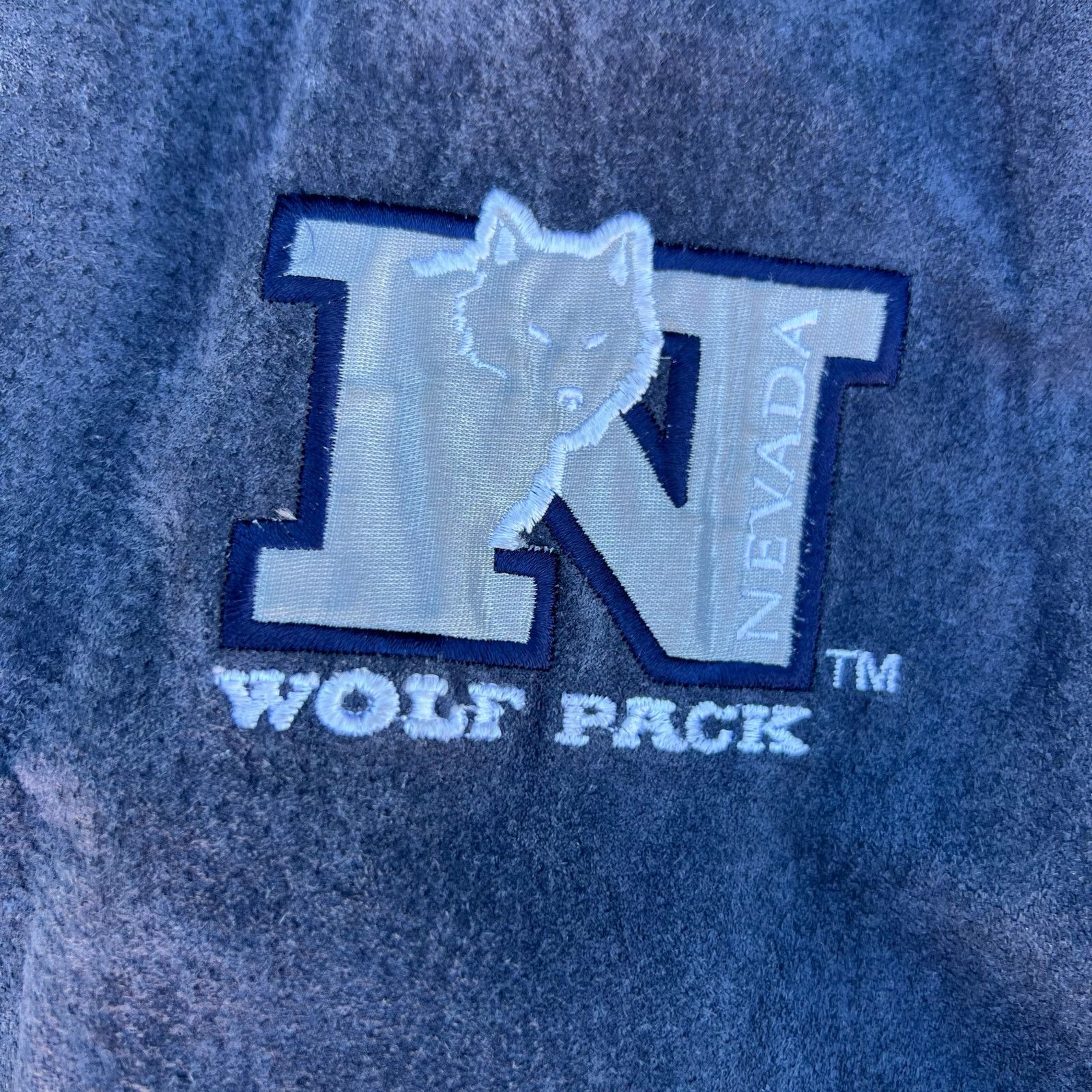 Vintage Vintage ProPlayer Wolf Pack SUEDE LEATHER Varsity Jacket XXL Size US XXL / EU 58 / 5 - 4 Thumbnail