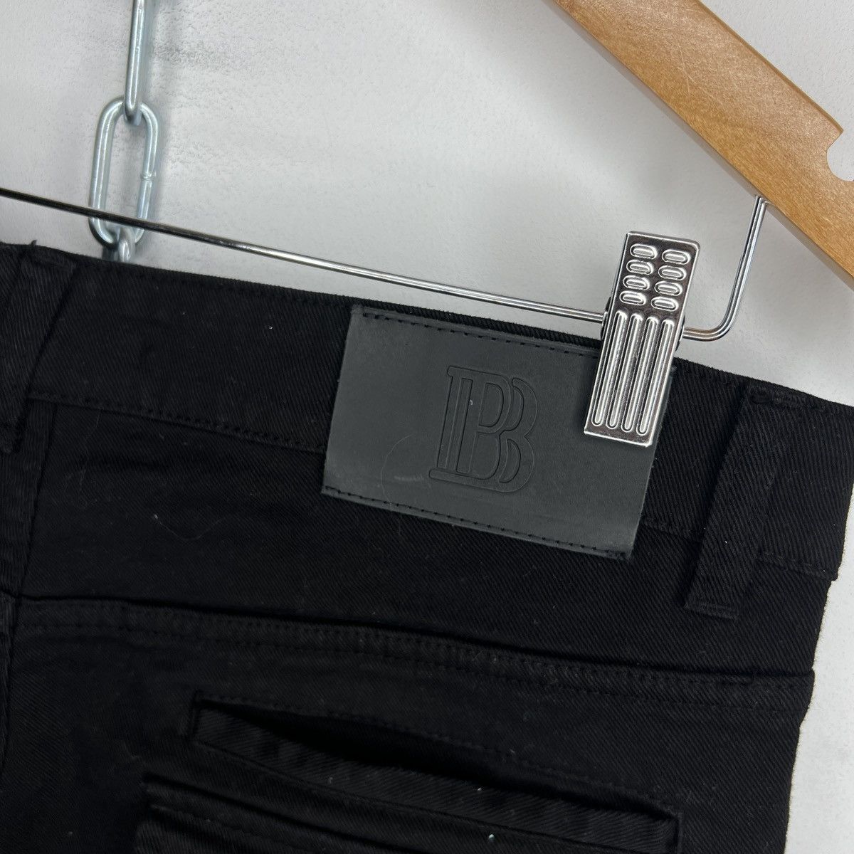 Balmain Pierre Balmain Denim Shorts Jeans Pants Black Drip Drill Size US 32 / EU 48 - 9 Thumbnail