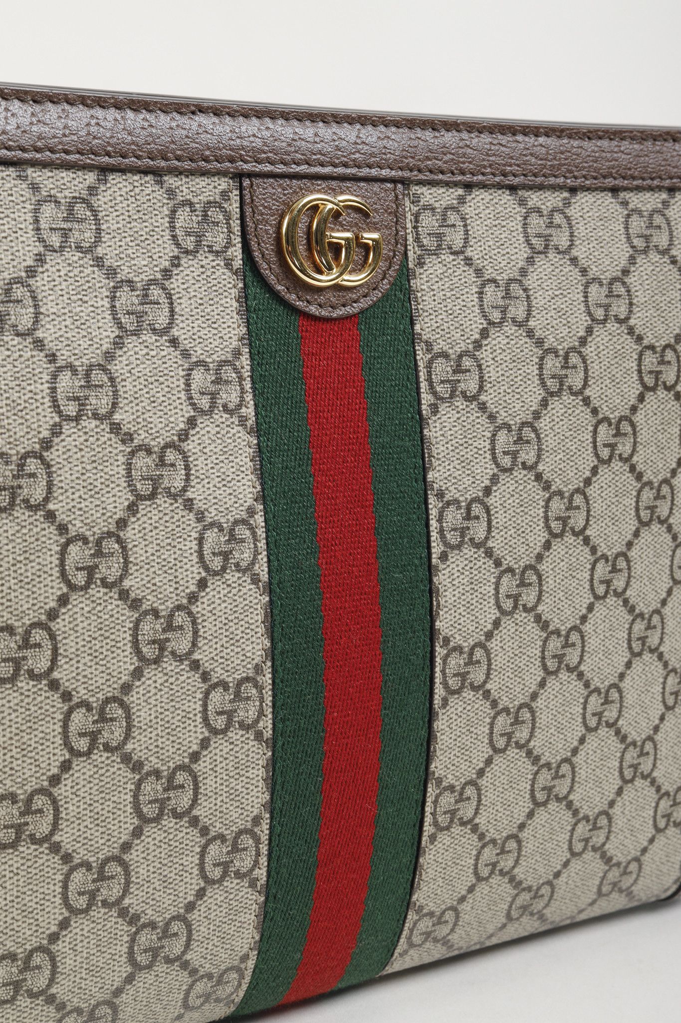 Gucci Gucci Ophidia Brown GG Supreme Monogram Clutch Pouch Size ONE SIZE - 8 Thumbnail