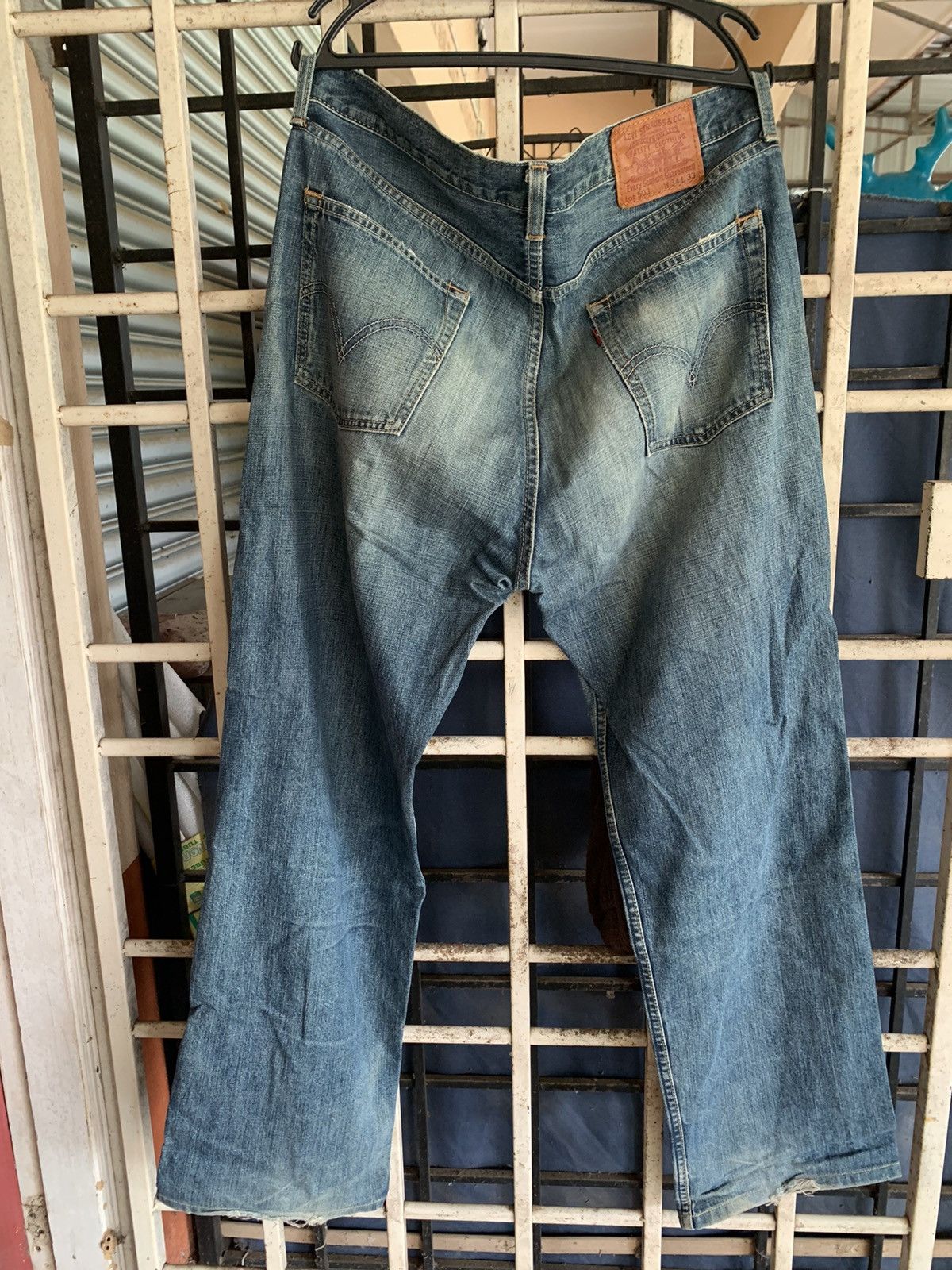 Levi's Vintage 90s Levis 503 Distressed Denim Japan Size US 34 / EU 50 - 25 Thumbnail