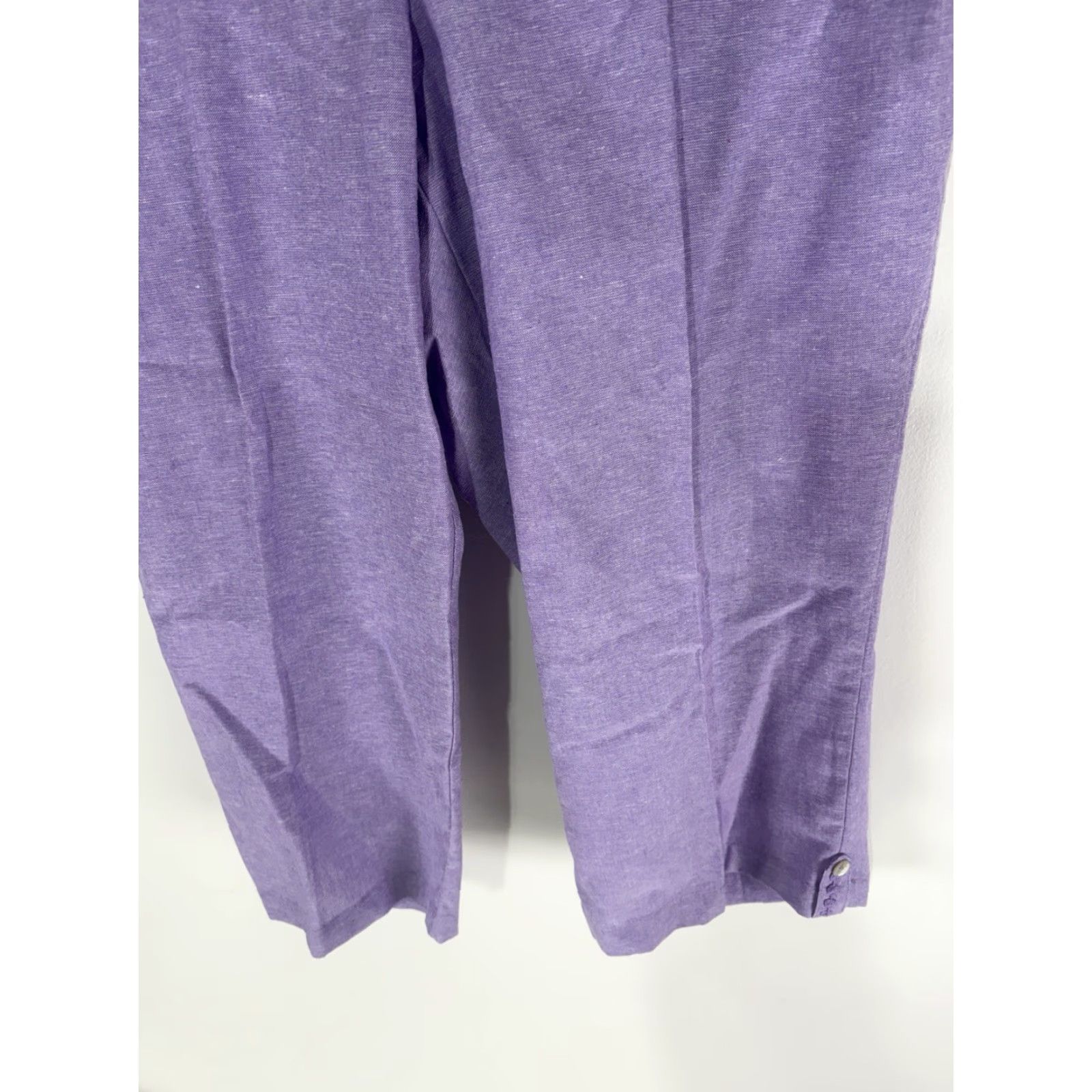 Vintage Alfred Dunner Capri Pants Womens Lavender Size 14 New Pull On Size 36" / US 14 / IT 50 - 3 Thumbnail