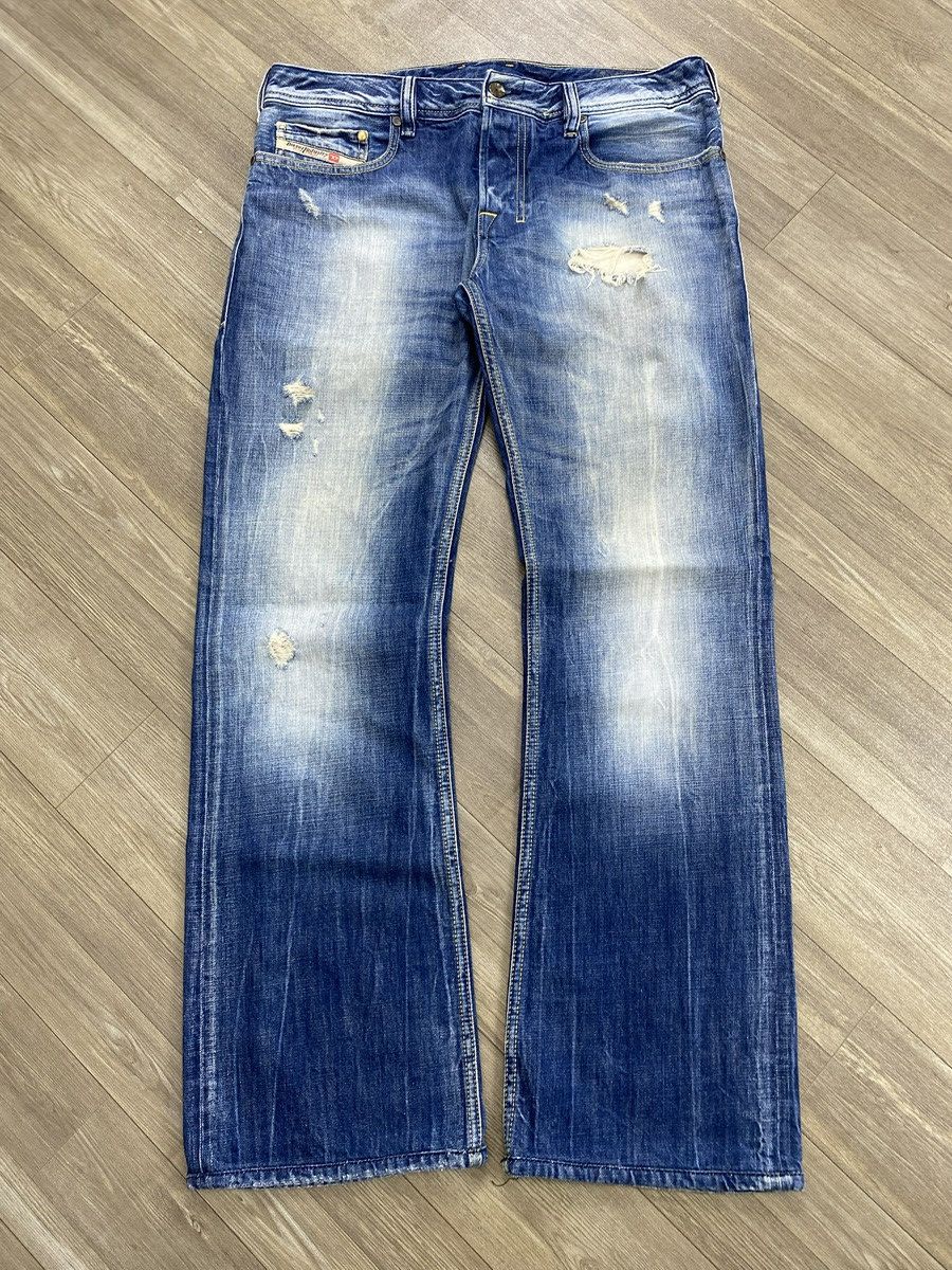 Diesel 2000s Diesel Distressed Faded Lgb Style Bootcut Flared Jeans Size US 30 / EU 46 - 1 Thumbnail