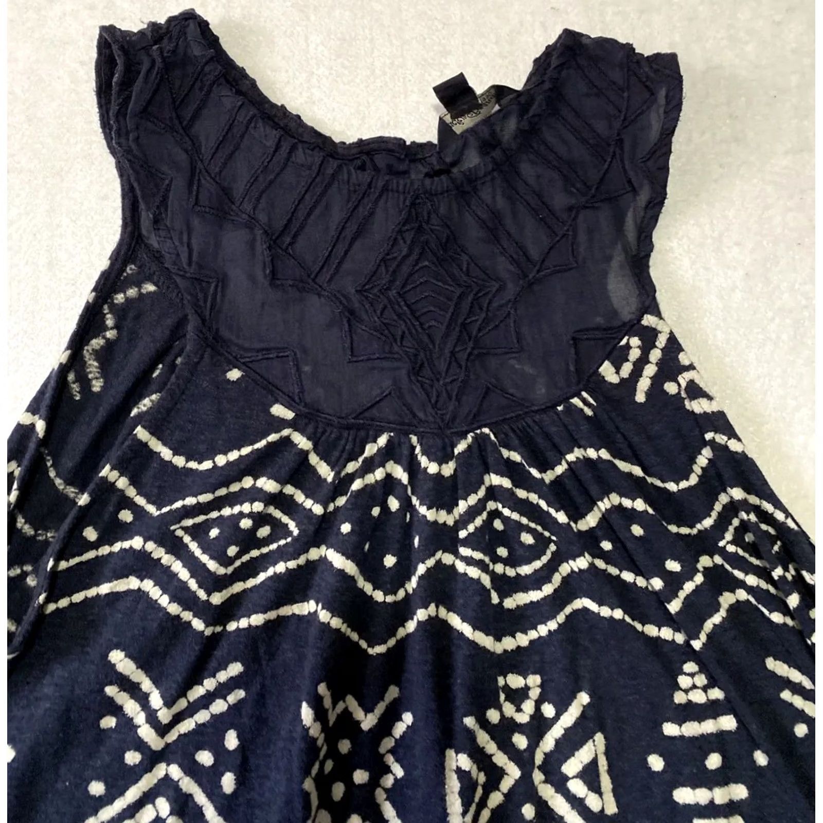 Lucky Brand Lucky Brand Womens Cami Top Blouse Sleeveless Tank T-Shirt Blue L Regular Tunic Summer Mens? Women? Size L / US 10 / IT 46 - 2 Thumbnail