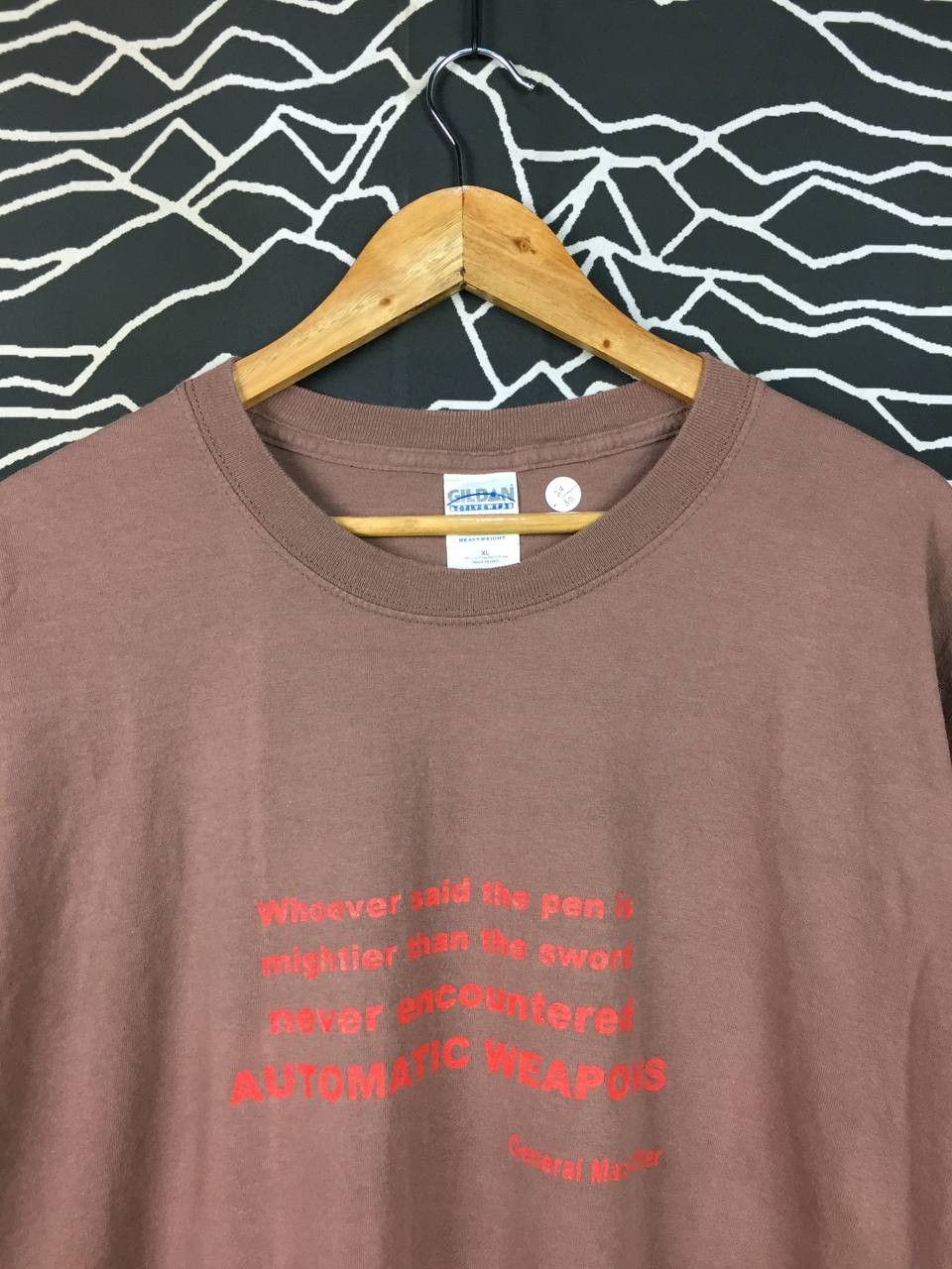 Vintage Vtg Y2K General MacArthur Military Statement Quote Tee Size US XL / EU 56 / 4 - 3 Thumbnail