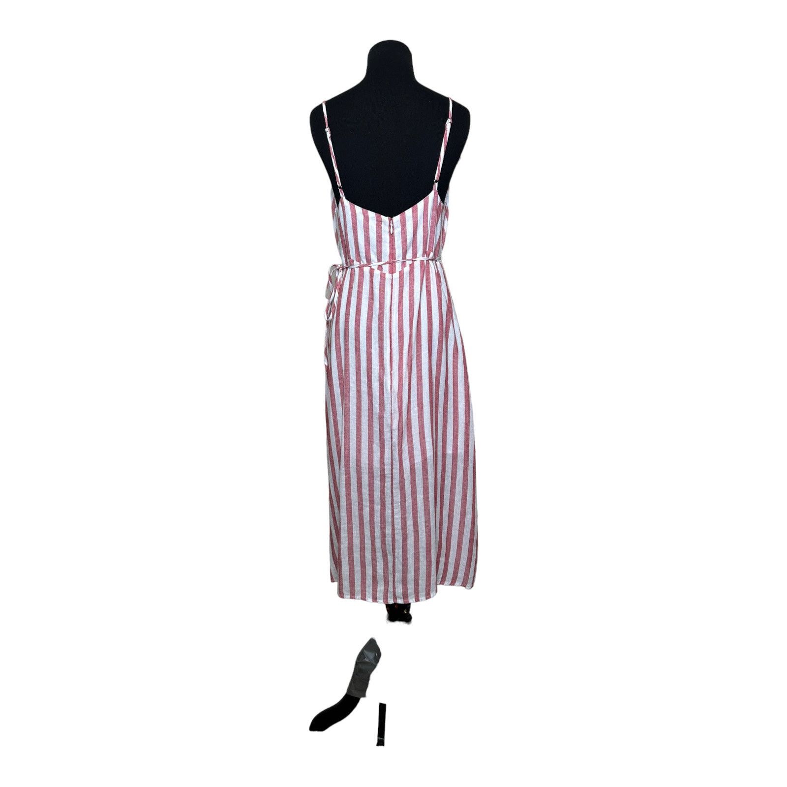 Rails Rails pink white pin stripes ruffle detail midi dress Small Size S / US 4 / IT 40 - 10 Thumbnail