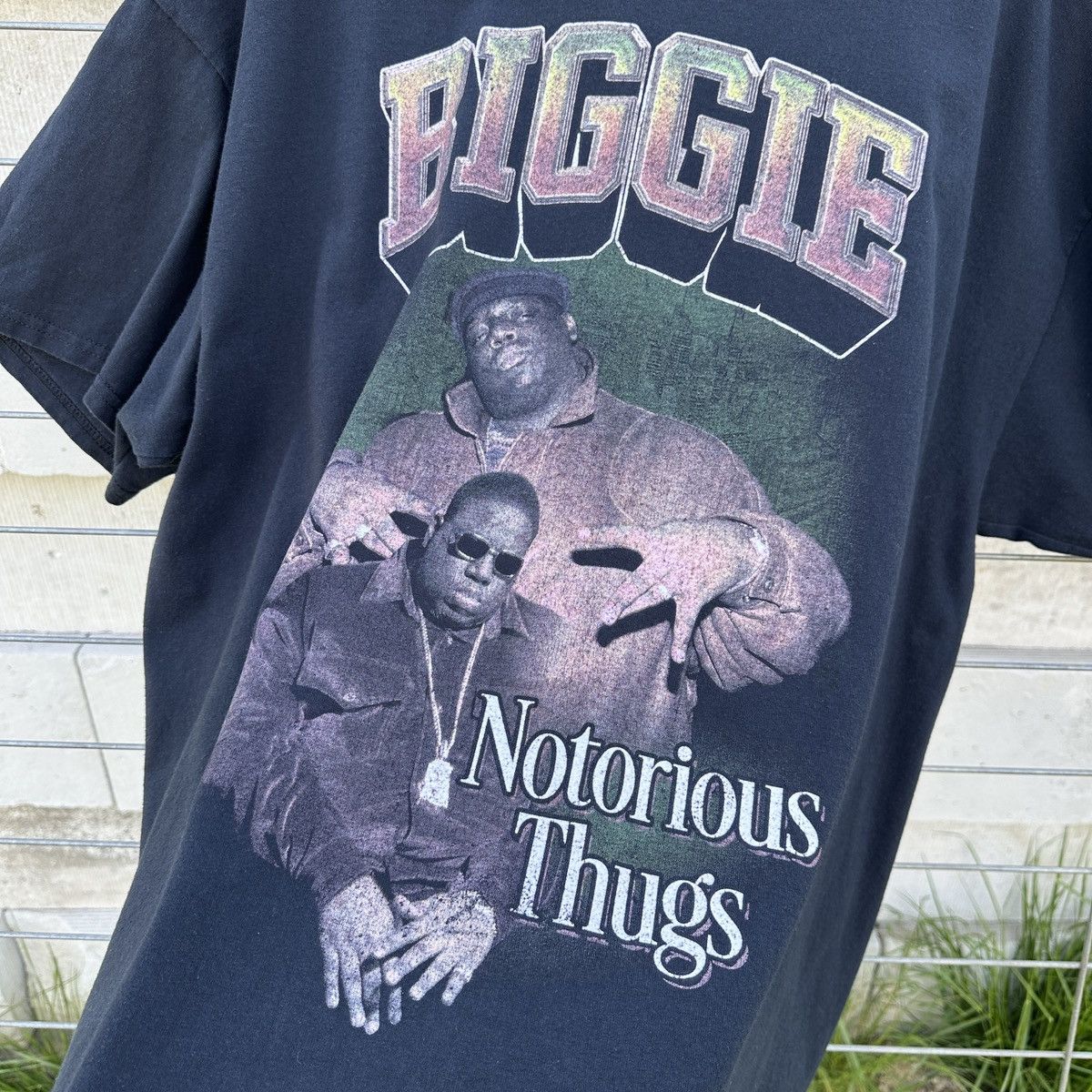 Rap Tees Vintage Biggie Notorious Thugs Rap Star Hype Rare Retro Y2K Size US XL / EU 56 / 4 - 3 Thumbnail