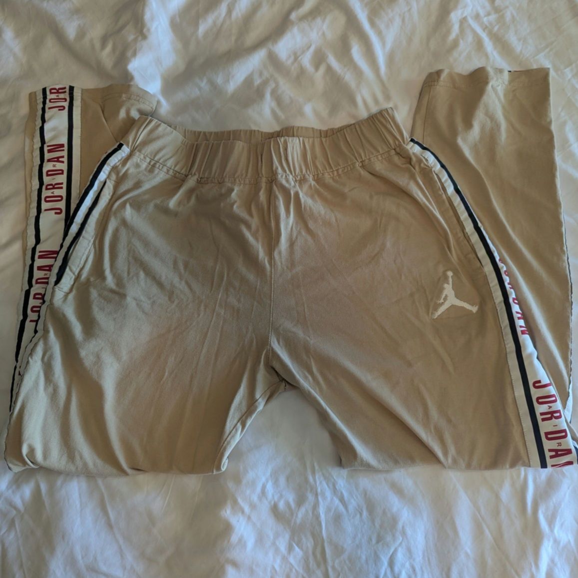 Jordan Brand Jordan Brand Warm up Sweatpants Beige Rainbow XL Med Fit 90s Size US 34 / EU 50 - 1 Thumbnail