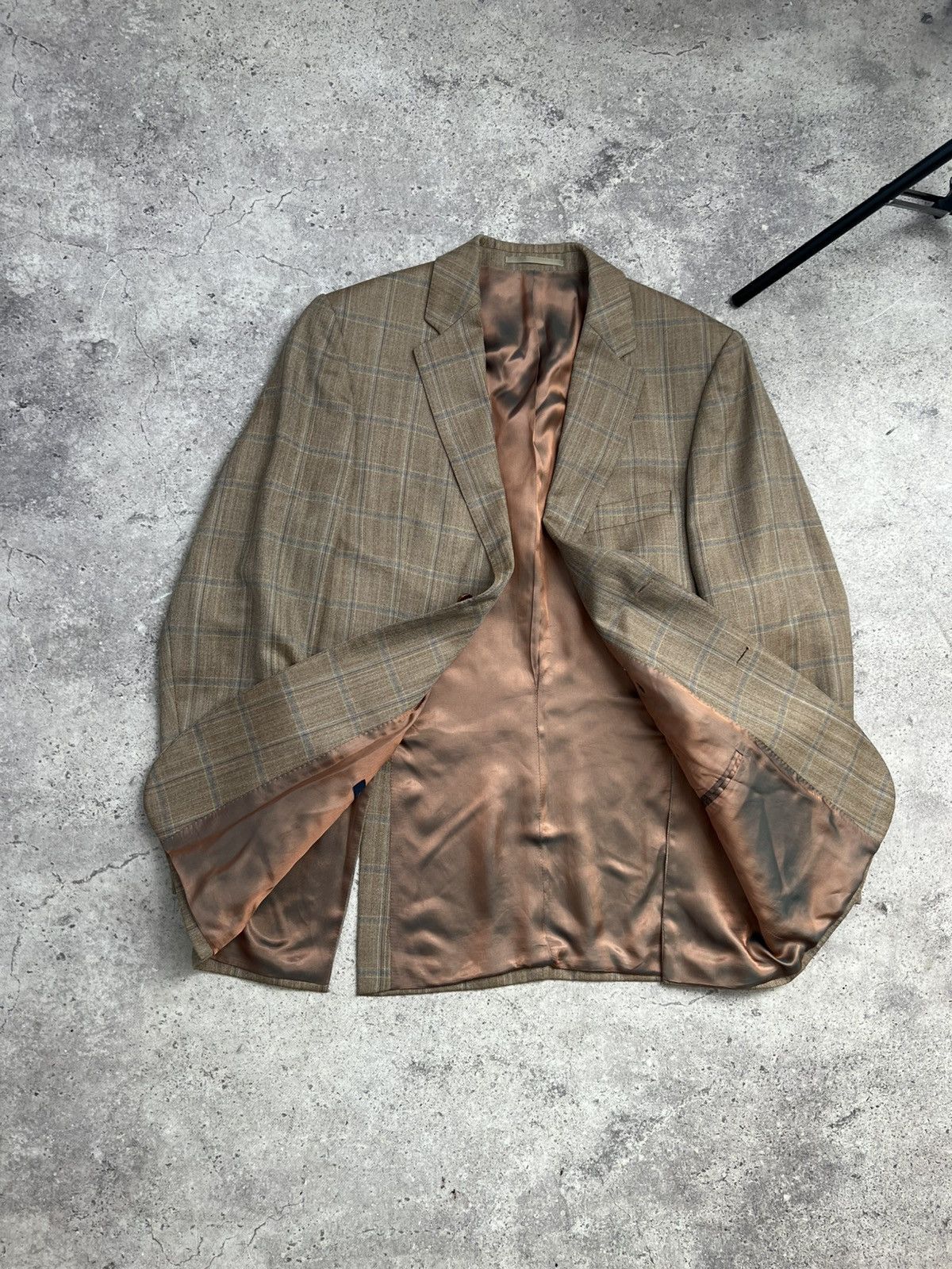 Burberry × Vintage BURBERRY Jacket Double Breasted Coat Blazer Wool 80s Size 50R - 2 Thumbnail