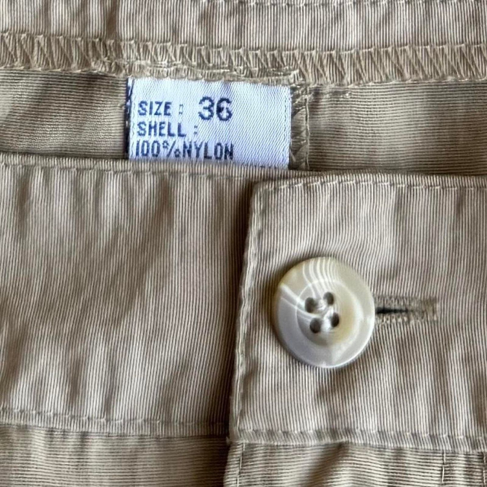 Japanese Brand × Vintage Vintage Y2K Baggy Cargo Cyber Tech Utility Nylon Pants Size US 34 / EU 50 - 3 Thumbnail