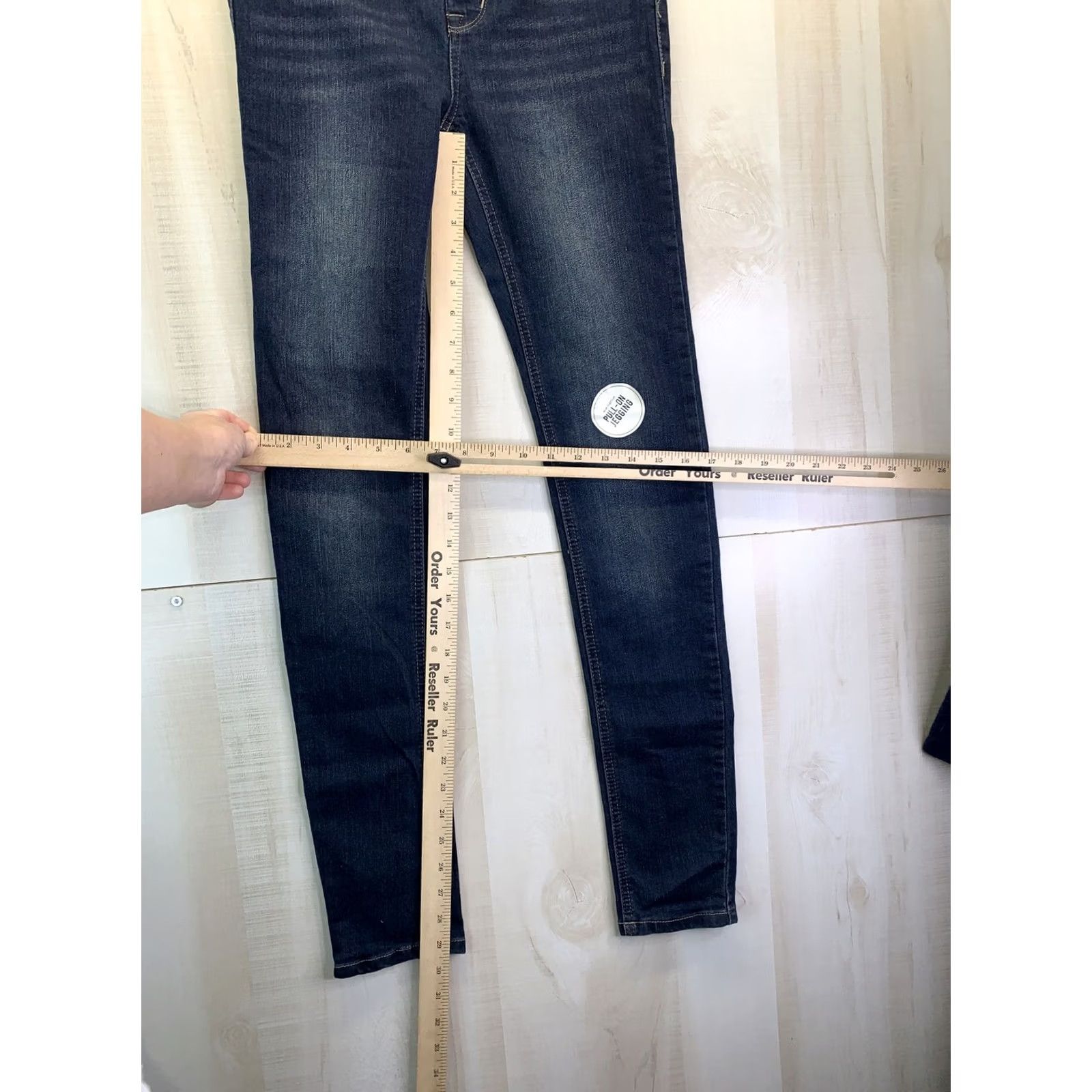 Vintage Blue Asphalt Jeans Jegging Women’s SZ 3 NWT-4601 Slim Regular Pull On Denim Cotton Blend Blue Size 26" / US 2 / IT 38 - 5 Thumbnail