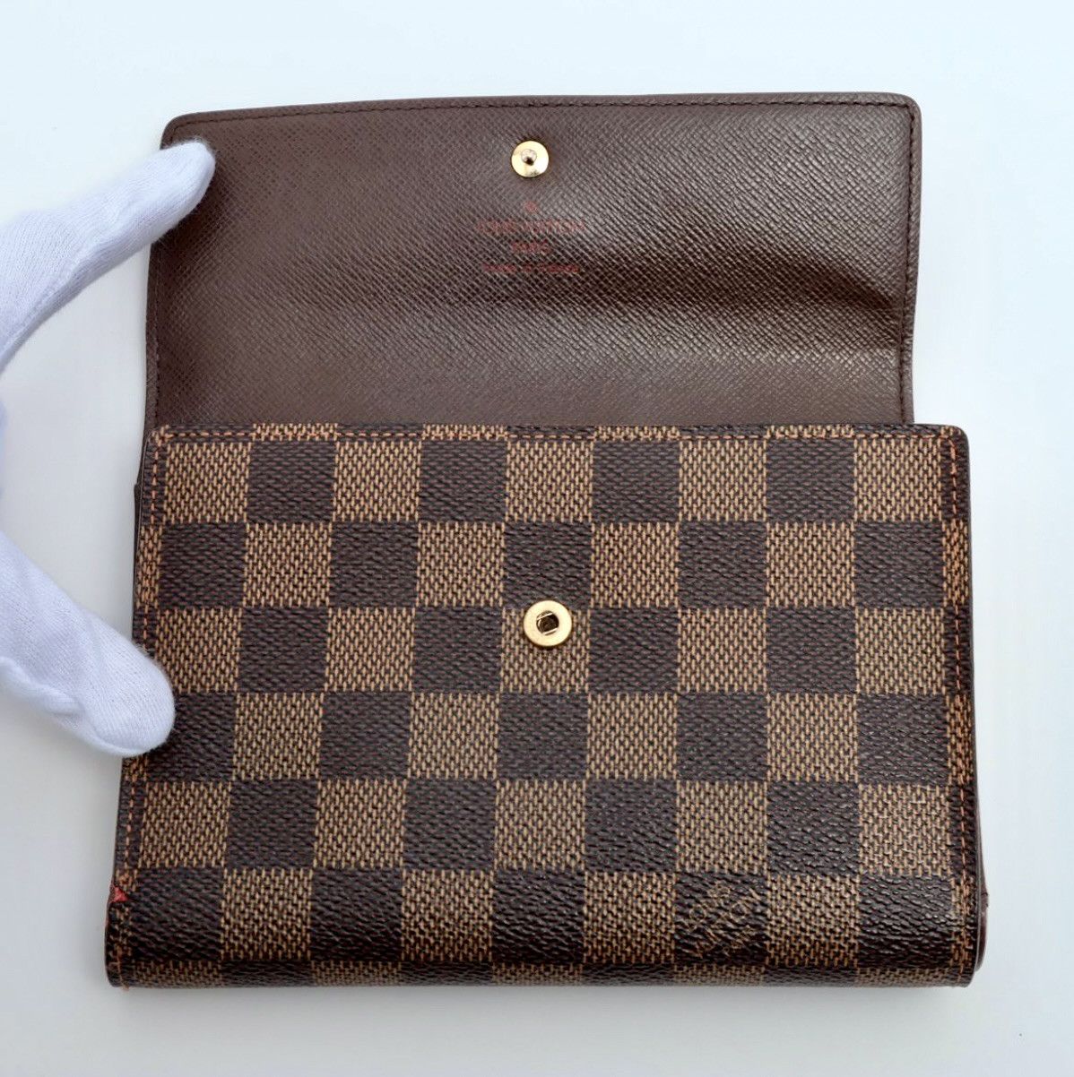 Louis Vuitton Louis Vuitton Damier Ebene Porte-Trésor Étui Papier Wallet Size ONE SIZE - 3 Thumbnail