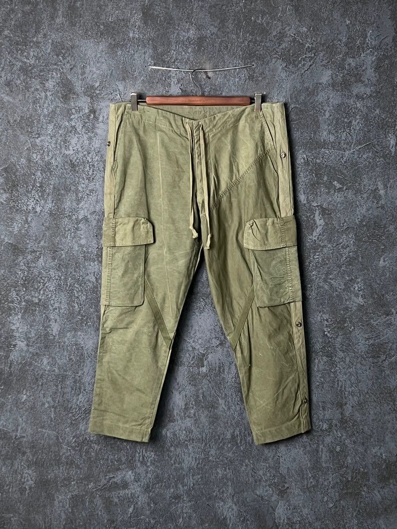 Greg Lauren greg laurenGreen pocket pure cotton work pants 2505-Nextarr Size US 38 / EU 54 - 1 Thumbnail