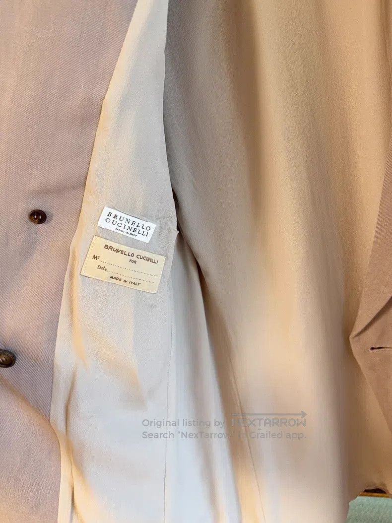 Brunello Cucinelli Brunello Cucinelli Double Breasted Suit Size S / US 4 / IT 40 - 7 Thumbnail