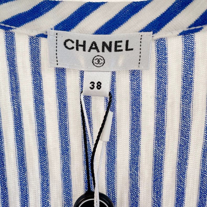 Chanel Chanel Blue and white striped knitted dress 2504-Nextarrow Size XS / US 0-2 / IT 36-38 - 5 Thumbnail