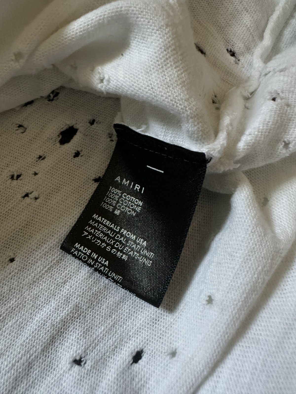 Amiri Amiri Shotgun Tee White XS Size US XS / EU 42 / 0 - 7 Thumbnail