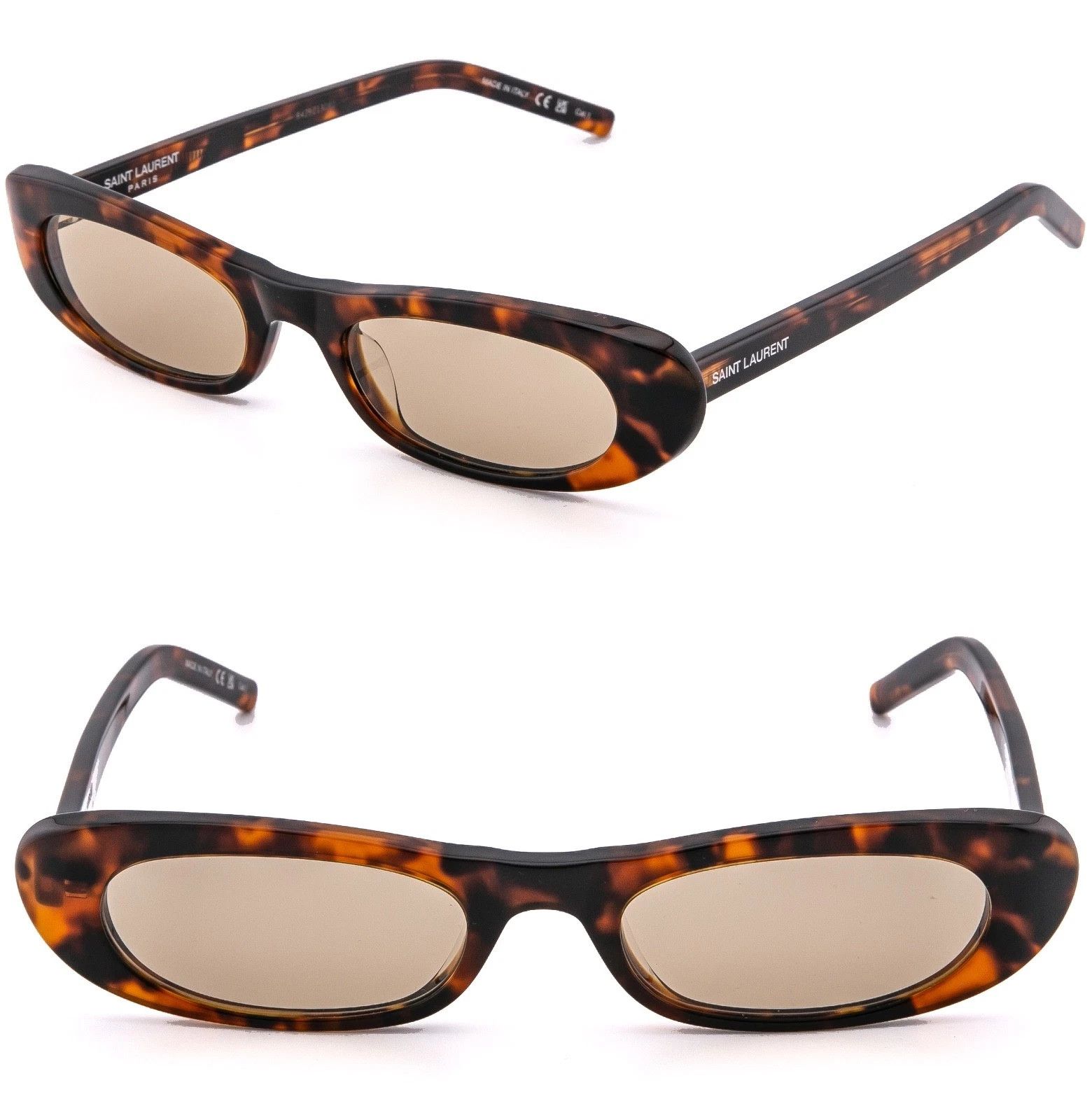 Yves Saint Laurent SAINT LAURENT SHADE SL 557 SL557 Brown Havana Sunglasses 008 Size ONE SIZE - 1 Thumbnail