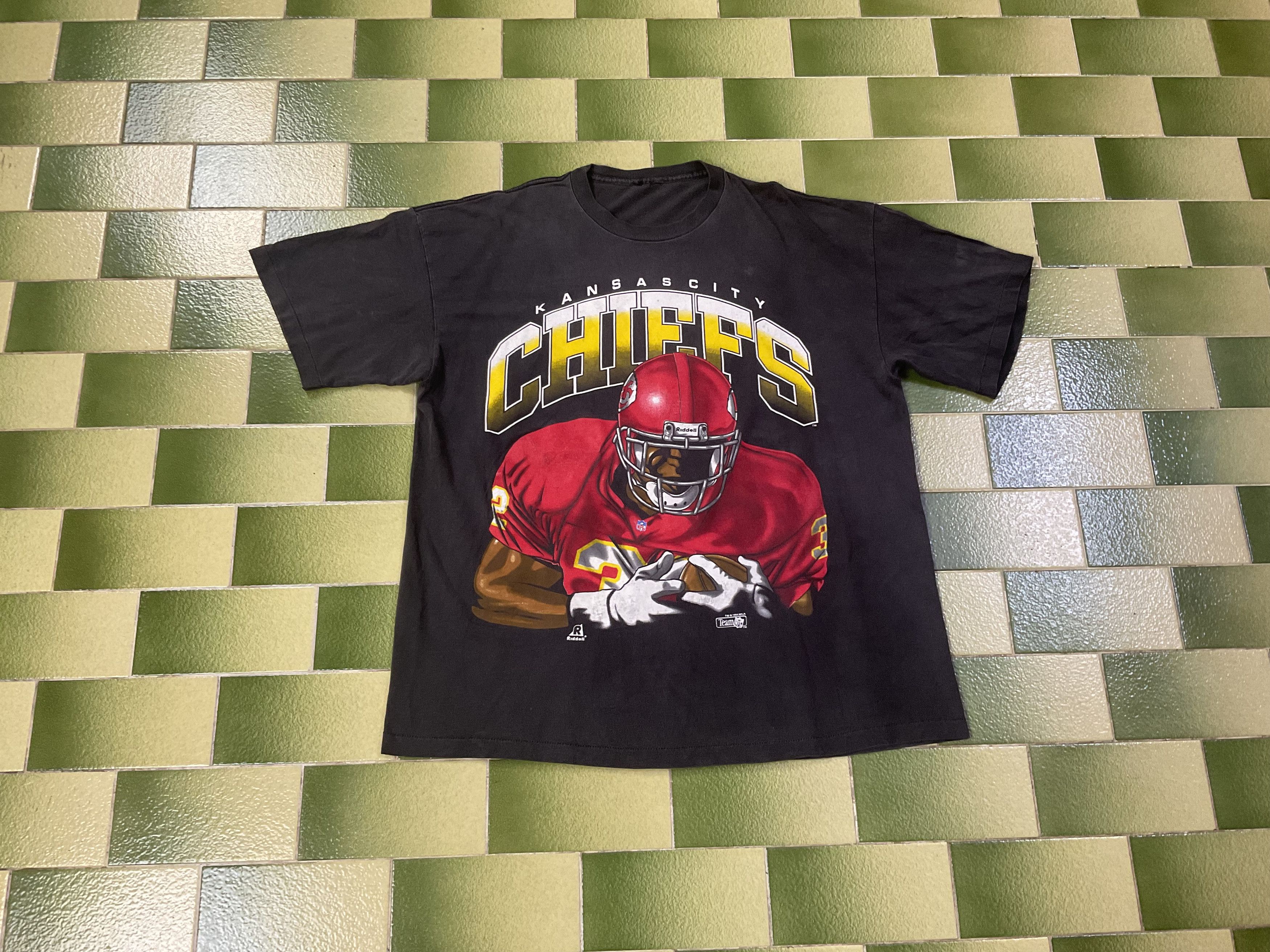 NFL Vintage 1994 NFL Kansas City Chiefs Riddell T-Shirt Size US XL / EU 56 / 4 - 1 Thumbnail