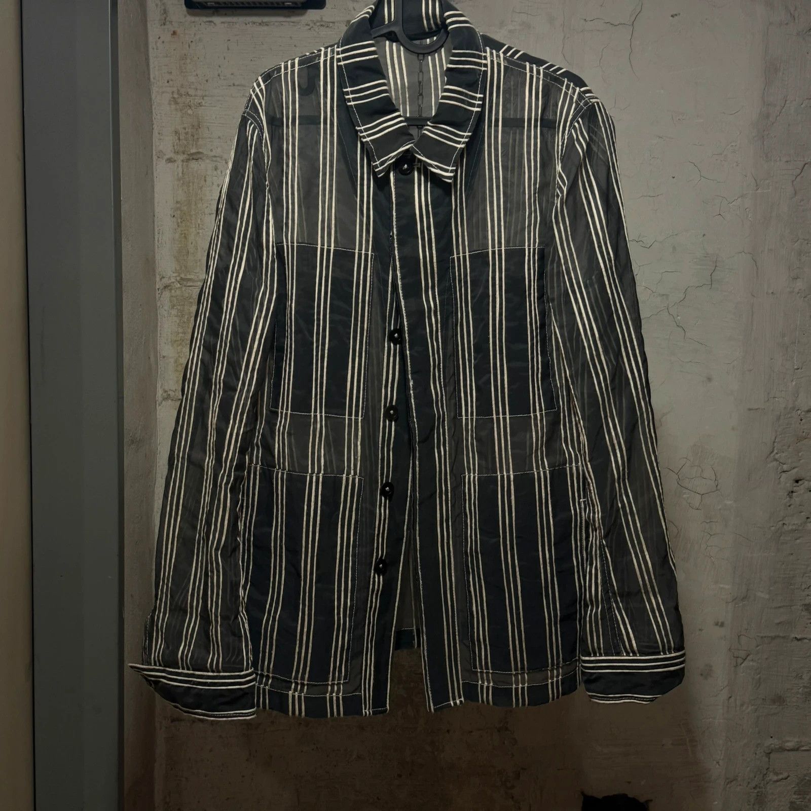 Ann Demeulemeester S/S 2015 Ann Demeulemeester transparent organza jacket Size US L / EU 52-54 / 3 - 12 Thumbnail