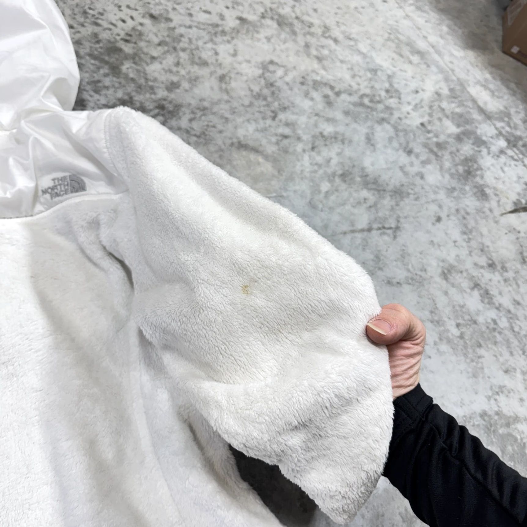 The North Face The North Face Jacket Womens XS White Fuzzy Fleece Hooded Full Zip Warm Cozy Size XS / US 0-2 / IT 36-38 - 5 Thumbnail