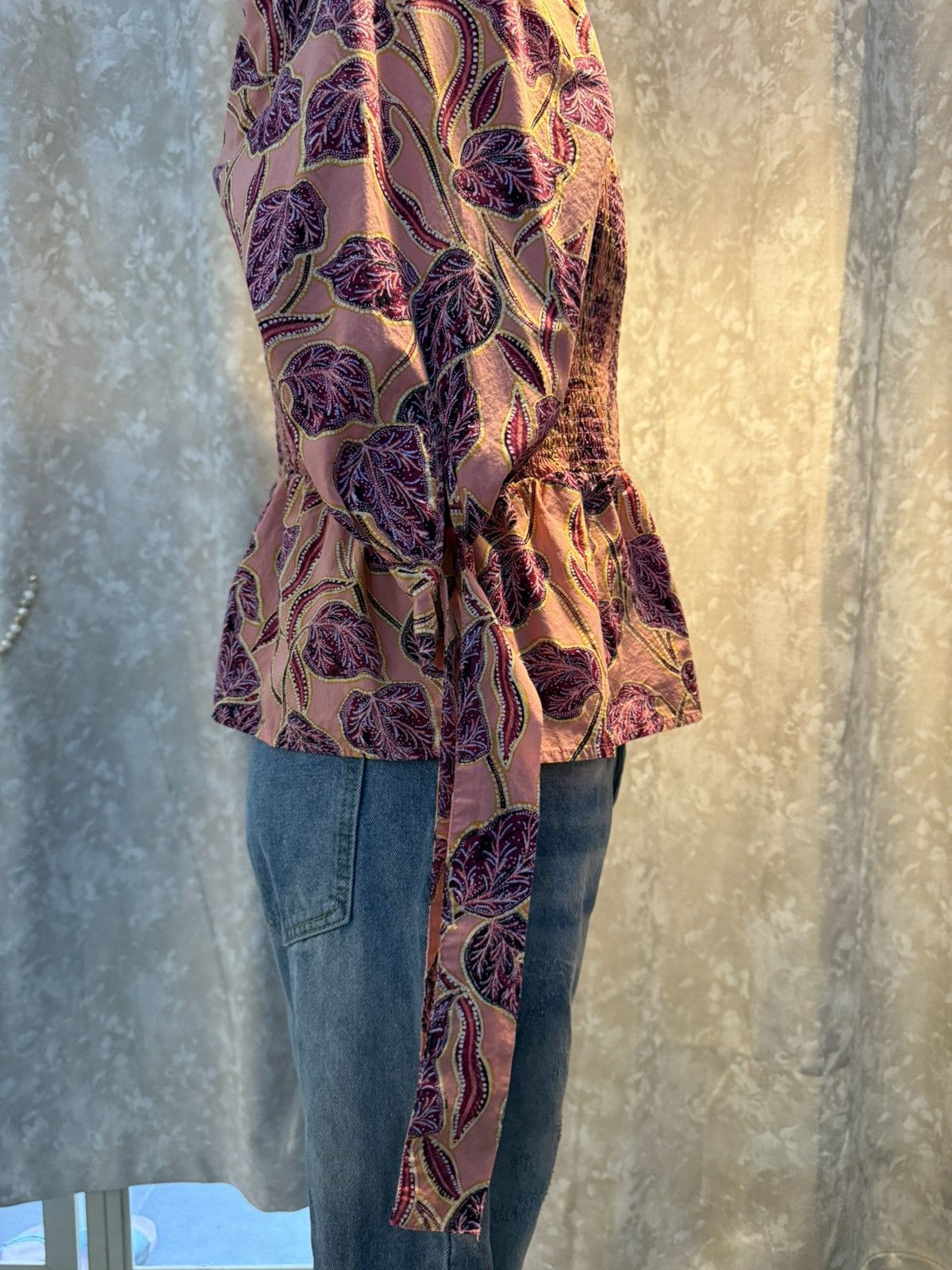 Other Boho Smocked Puff Sleeve Blouse – Size Medium Size M / US 6-8 / IT 42-44 - 5 Thumbnail
