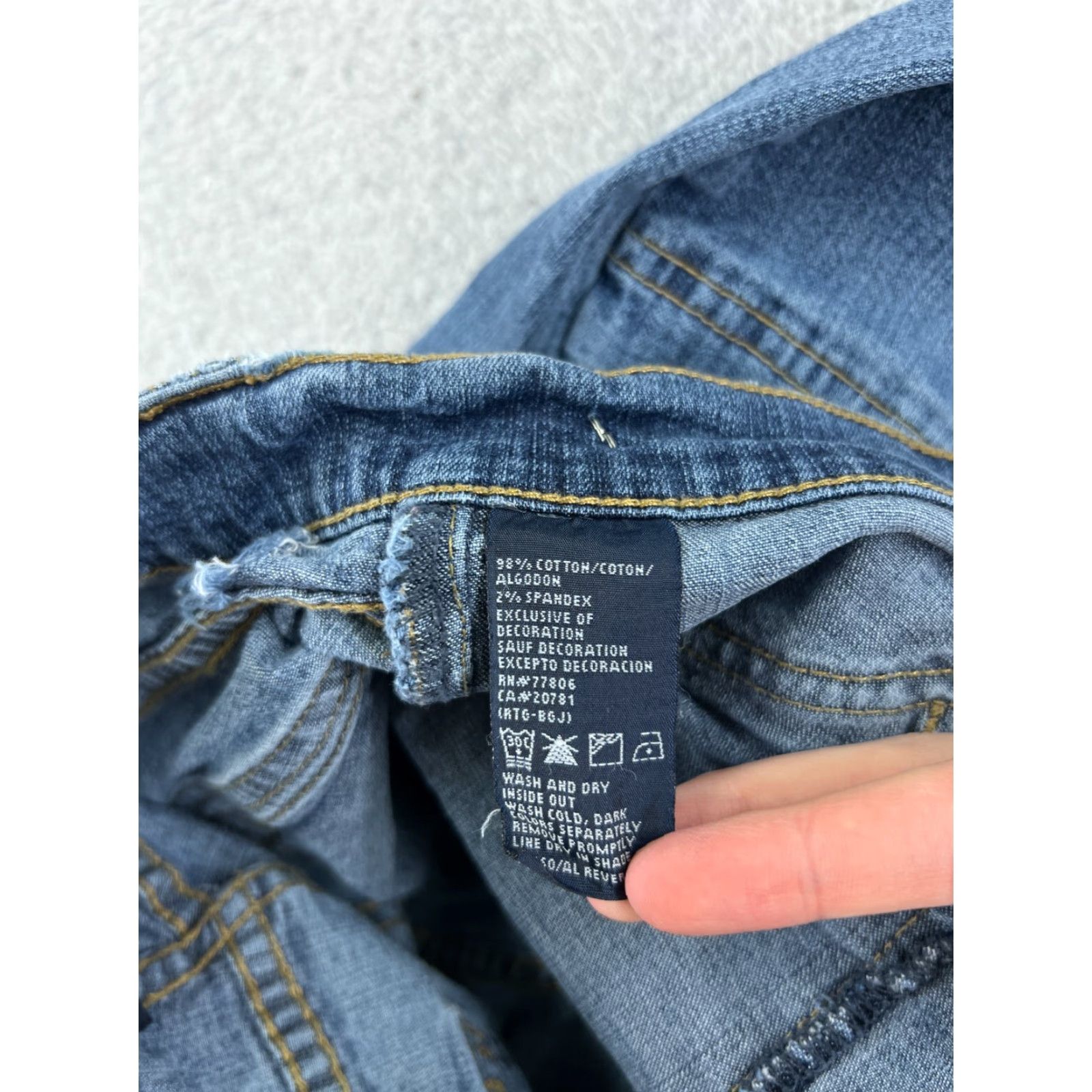 Tommy Hilfiger Tommy Hilfiger Jeans Women 7 Blue Denim Cotton Blend Low Rise Flared Pants Size 28" / US 6 / IT 42 - 5 Thumbnail