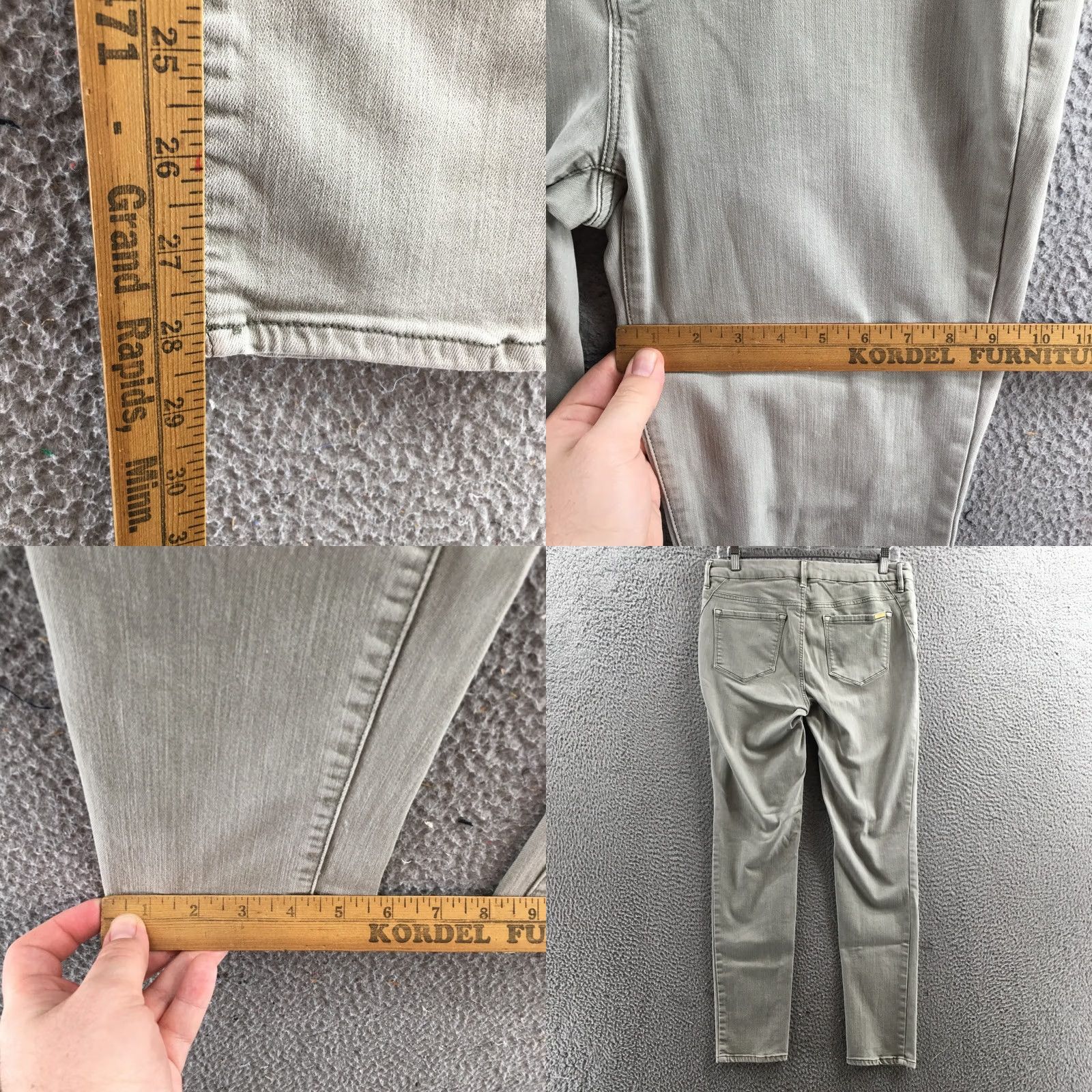 Vintage Chico's Skinny Jeans Women 0.5 Gray Mid Rise Zip Fly Stretch Denim Slim Fit Jeans Menus? Size 25" / US 0 / IT 36 - 8 Thumbnail