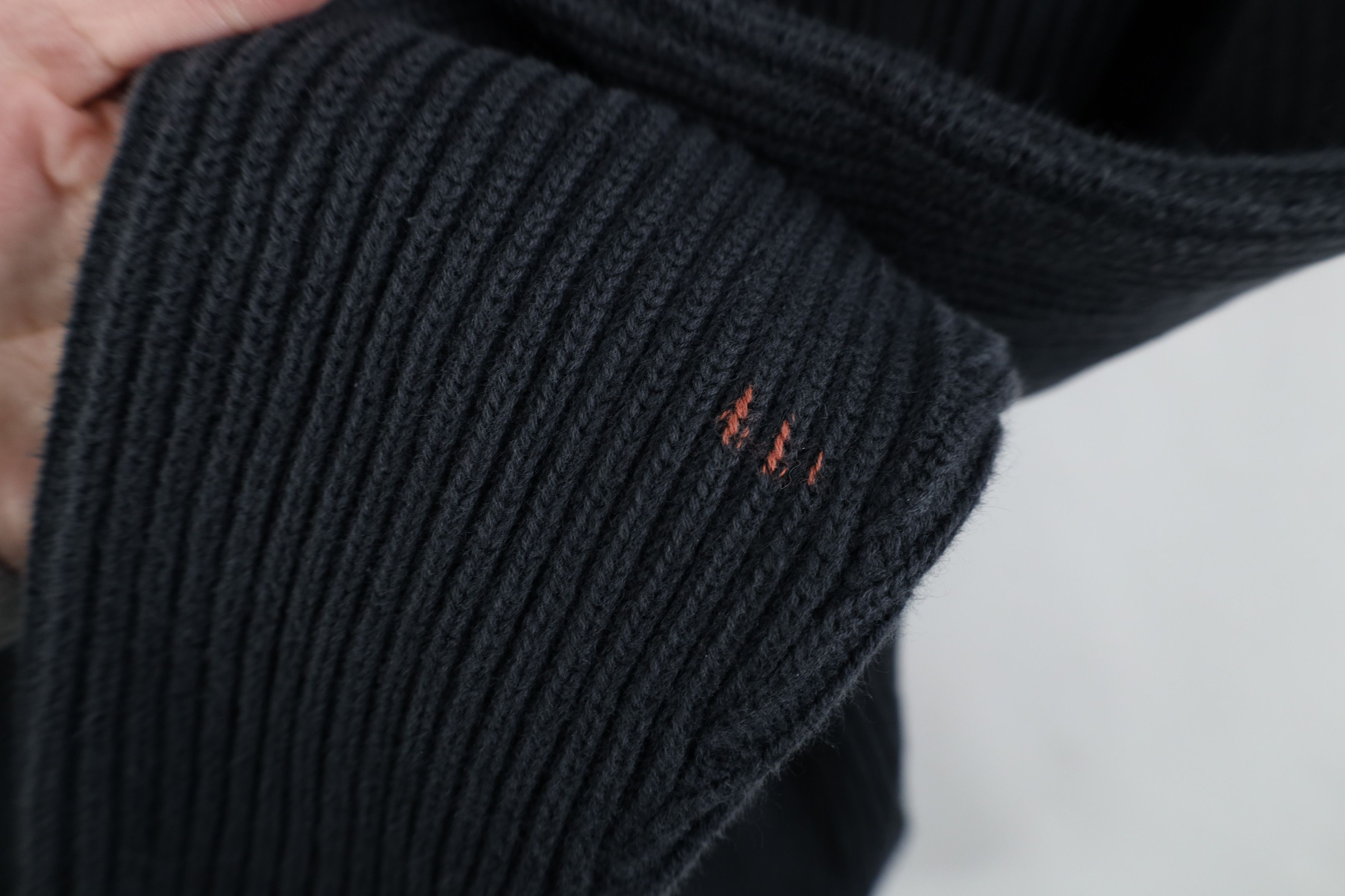 Vintage Vintage 90s Y2K Streetwear Blank Cotton Ribbed Knit Sweater Size M / US 6-8 / IT 42-44 - 5 Thumbnail