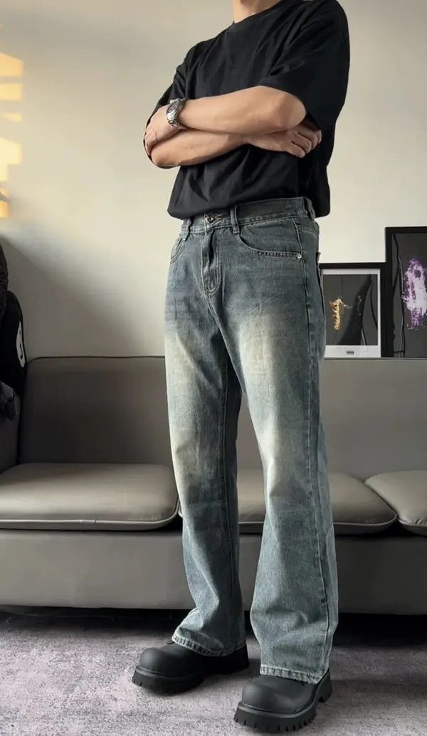 Other distressed faded yuppie flared jeans Size US 32 / EU 48 - 3 Thumbnail