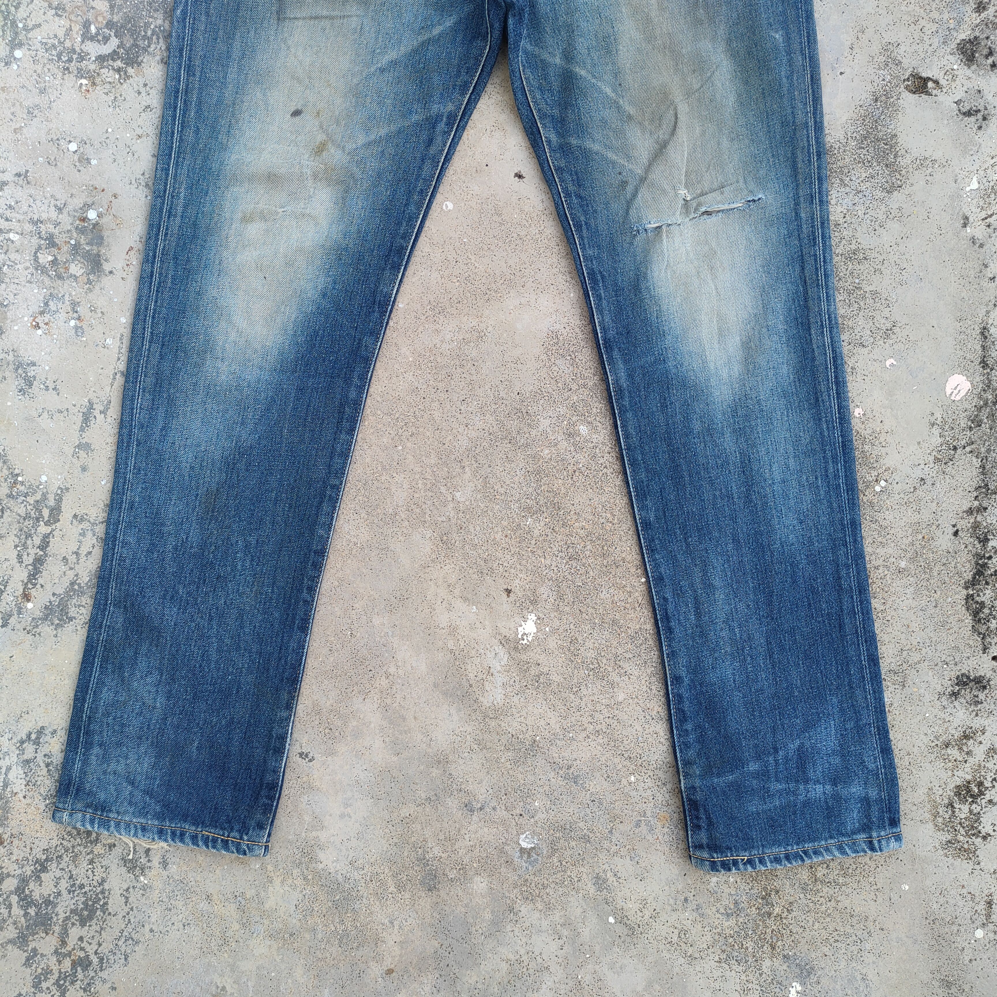 Edwin Vintage Edwin faded distressed jeans denim pants Size US 34 / EU 50 - 4 Thumbnail