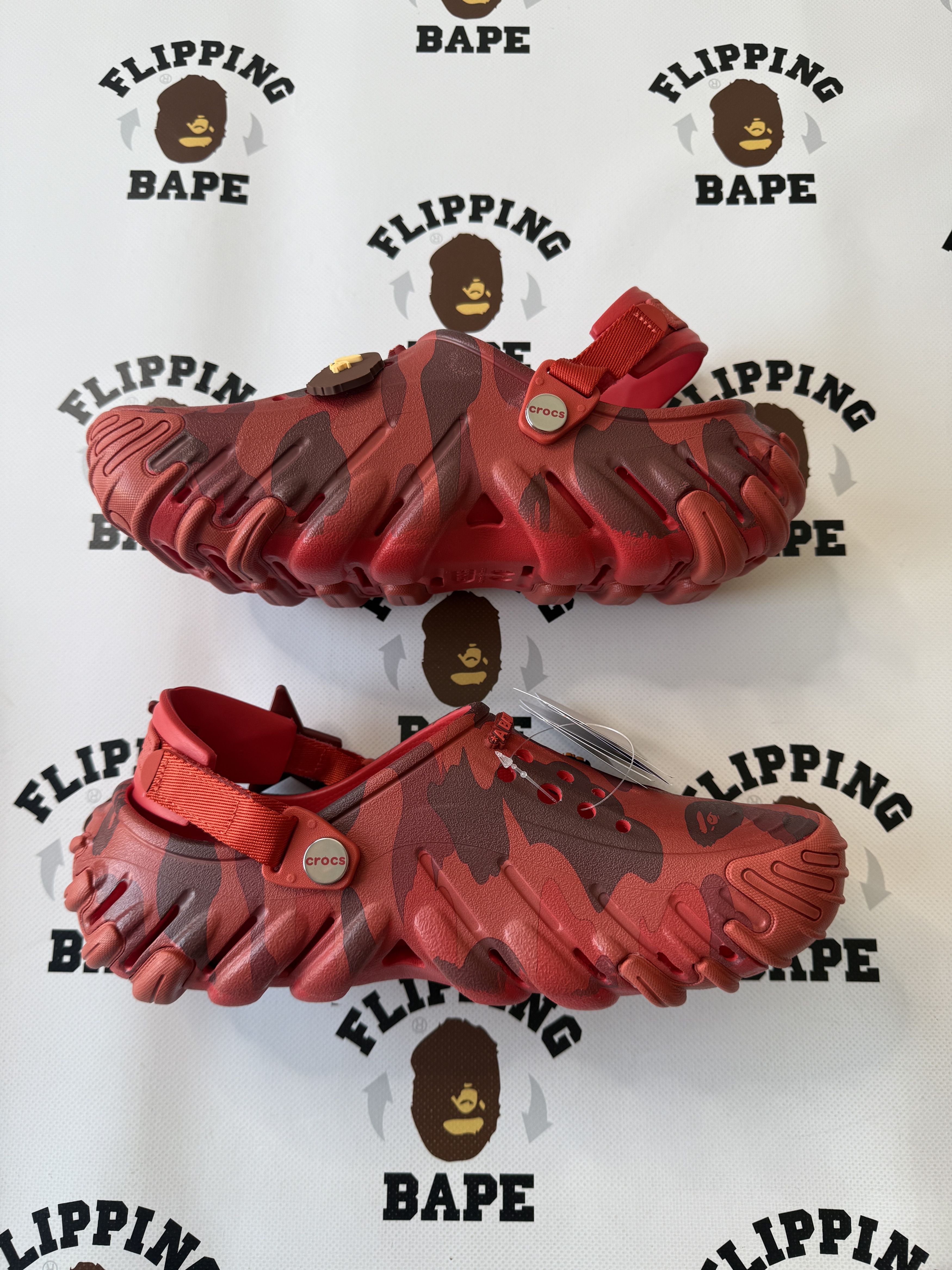 Bape × Crocs BAPE X CROCS ECHO RED Size US 8.5 / EU 41-42 - 4 Thumbnail