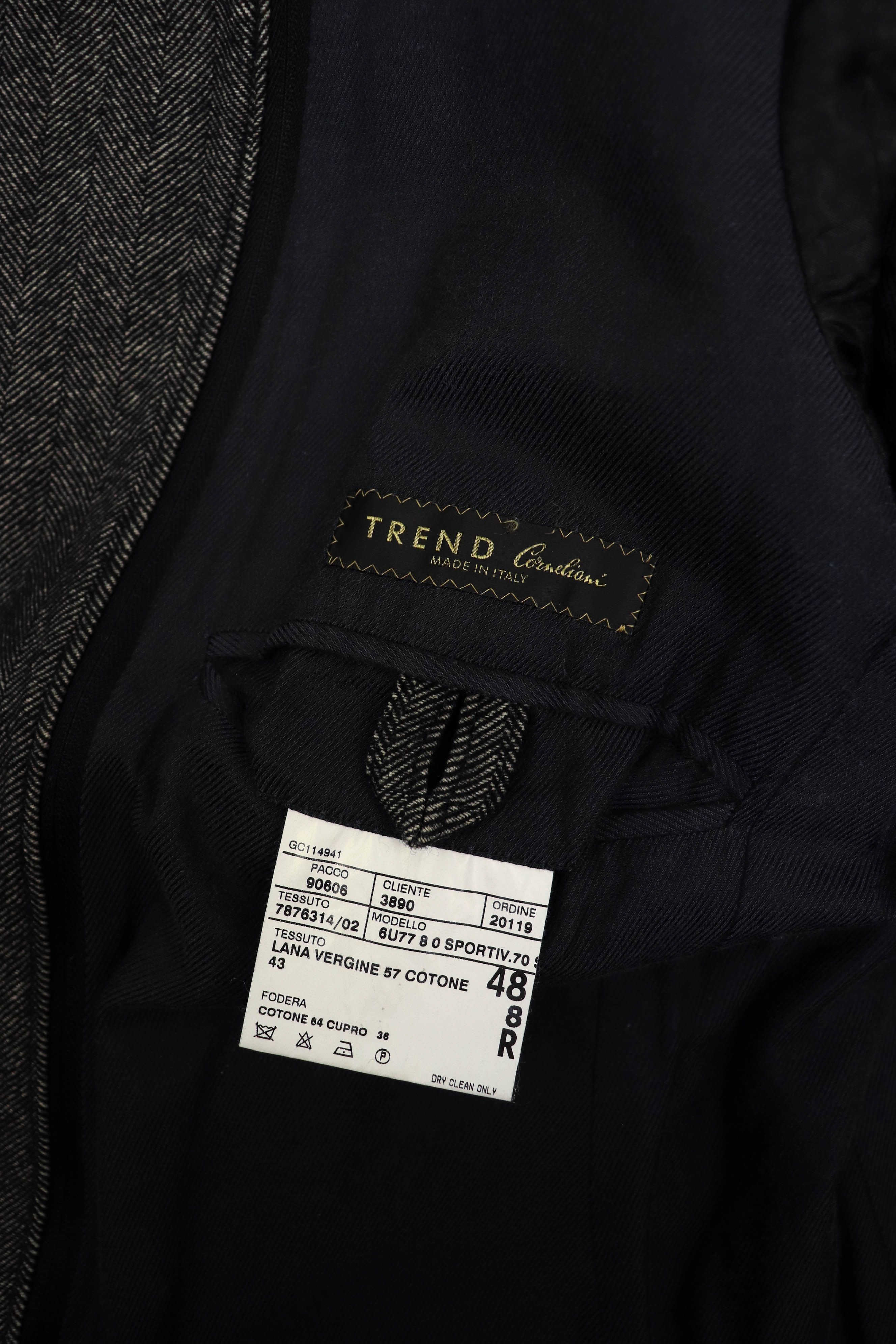 Corneliani Corneliani Trend Herringbone Wool Sport Coat Blazer Jacket Size US M / EU 48-50 / 2 - 16 Thumbnail