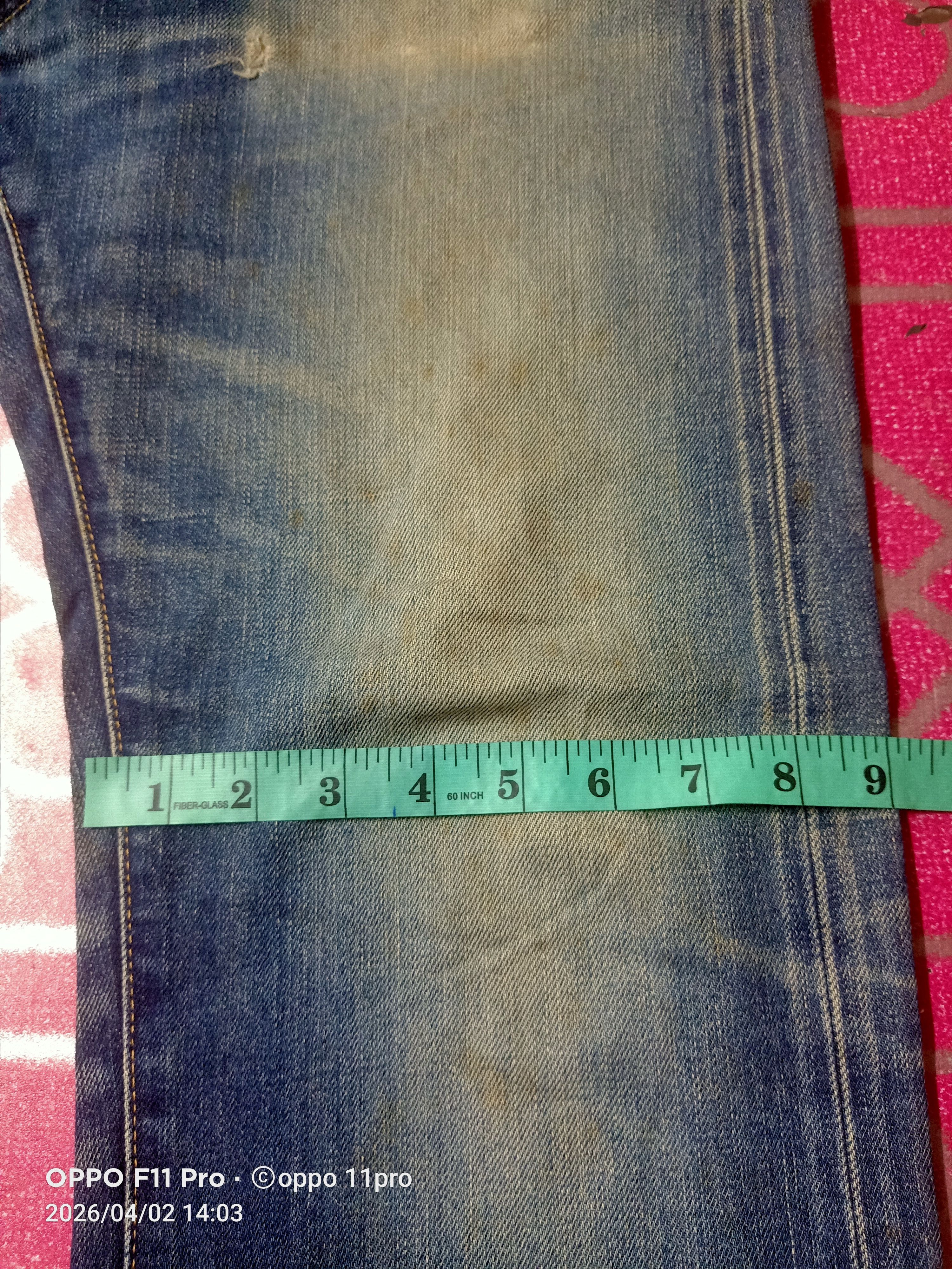 Takeo Kikuchi 💥Takoe Kikuchi Redselved Denim Distressdeni 💥 Size US 35 - 15 Thumbnail