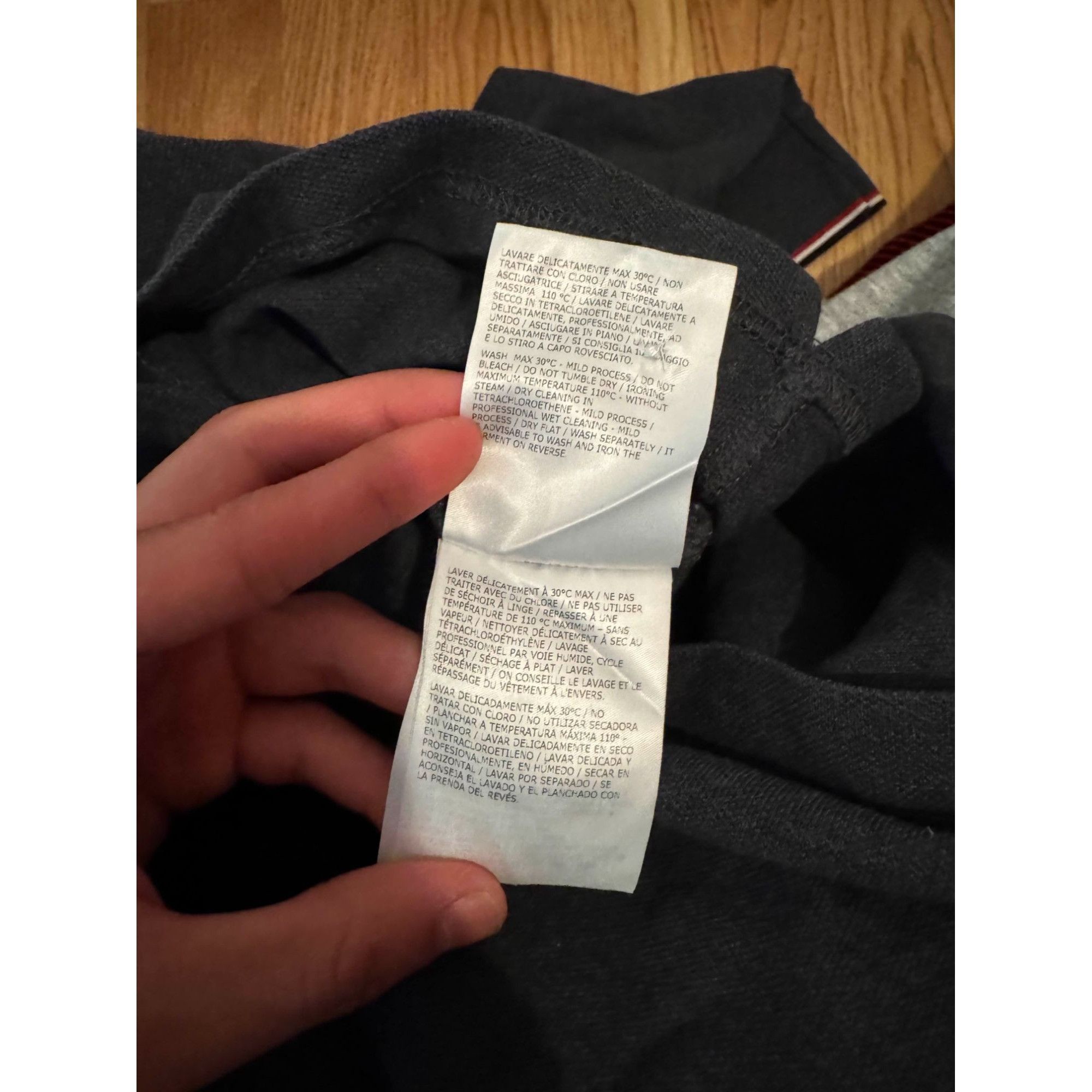 Moncler Moncler Long Sleeve Piqué Polo Size US L / EU 52-54 / 3 - 9 Thumbnail