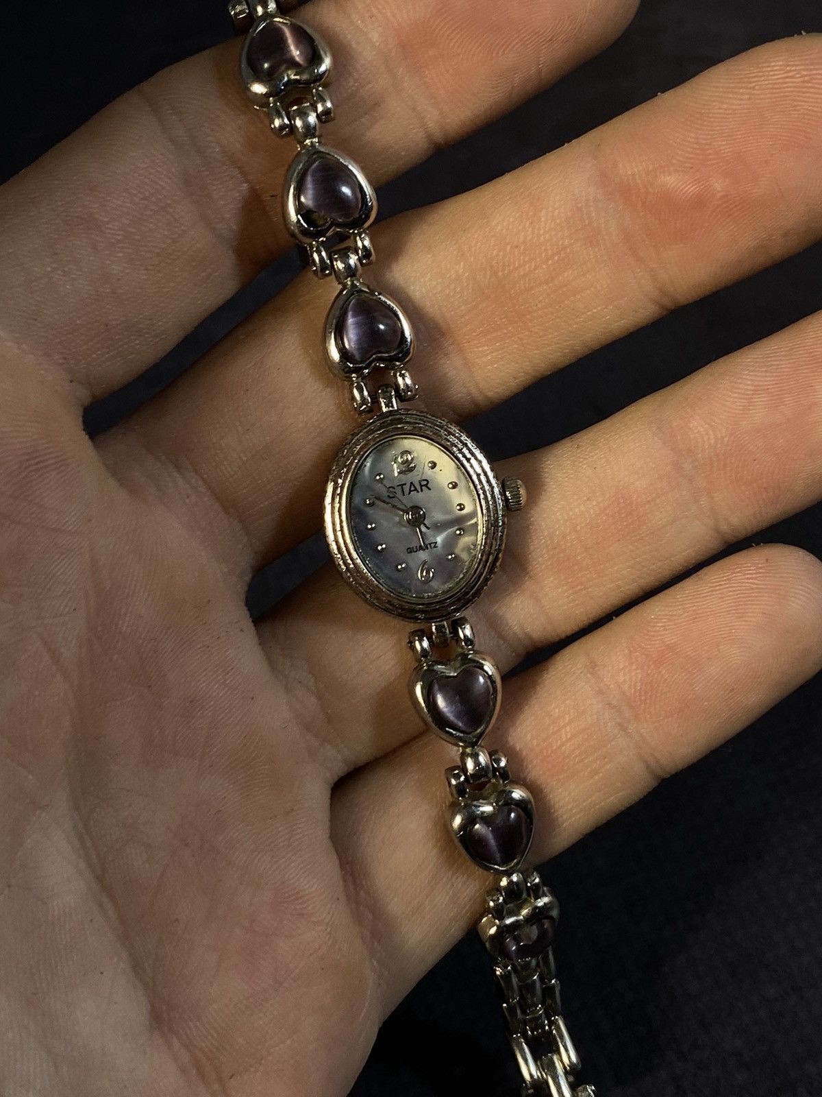 Japanese Brand Elegant STAR Watch with Hearts and Stones Japanese Brand Size ONE SIZE - 10 Thumbnail