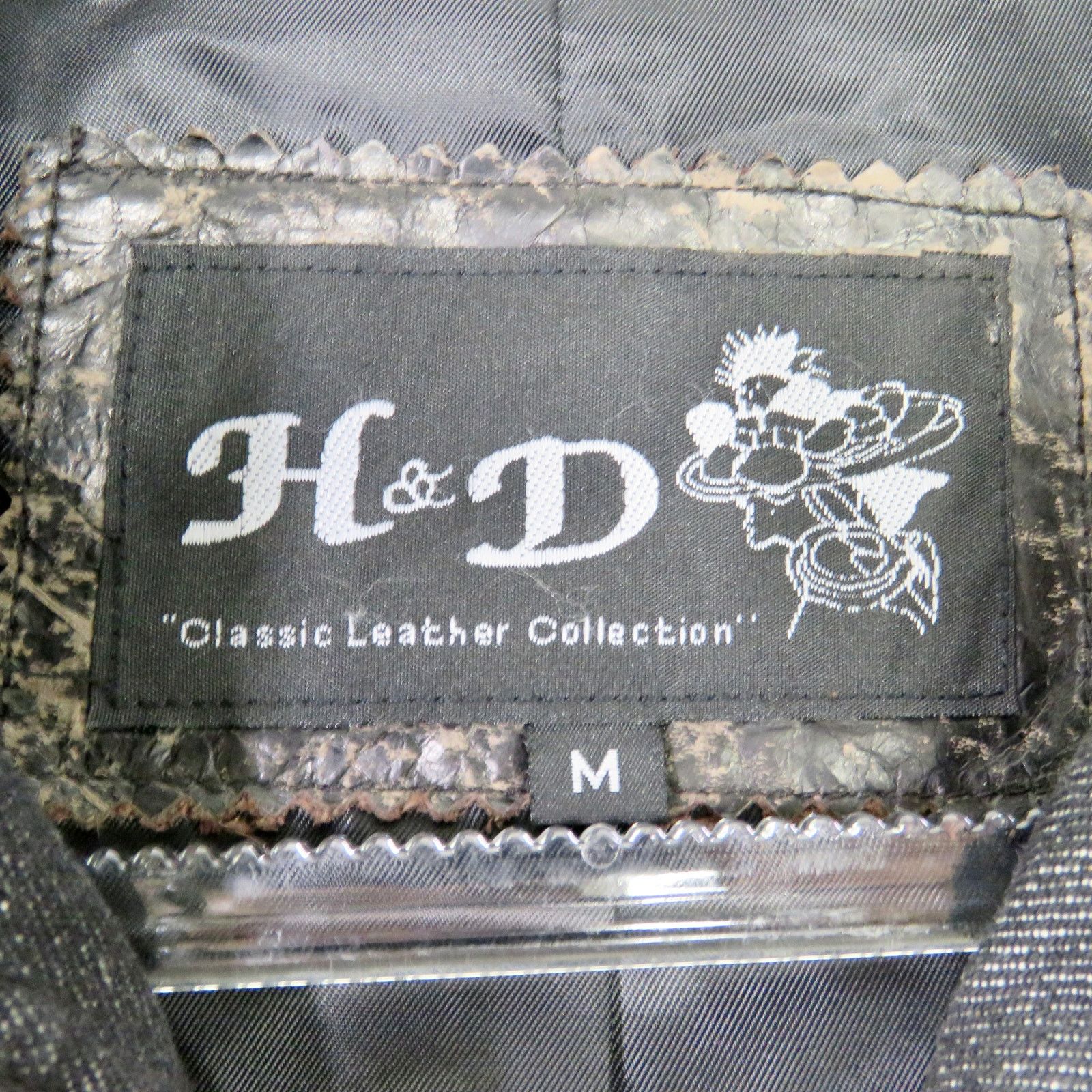 Vintage 90s VTG. Brown Distressed Leather Jacket Moto Biker Medium Size M / US 6-8 / IT 42-44 - 6 Thumbnail