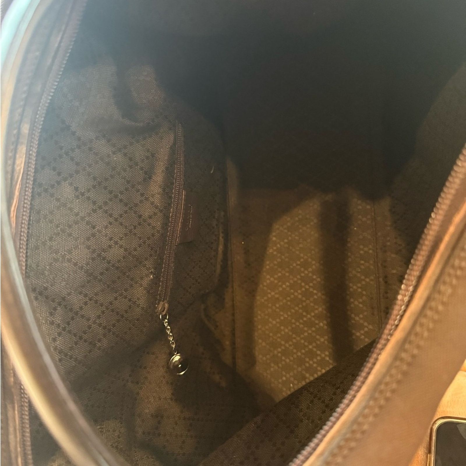 Gucci Gucci Vintage Chocolate Canvas & Leather Bag 00119558444 Size ONE SIZE - 13 Thumbnail