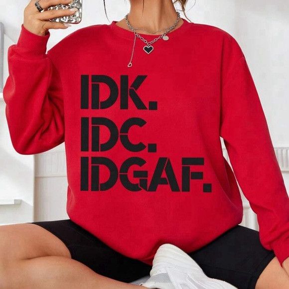 Other Slogan Graphic Drop Shoulder Sweatshirt Size L / US 10 / IT 46 - 1 Thumbnail