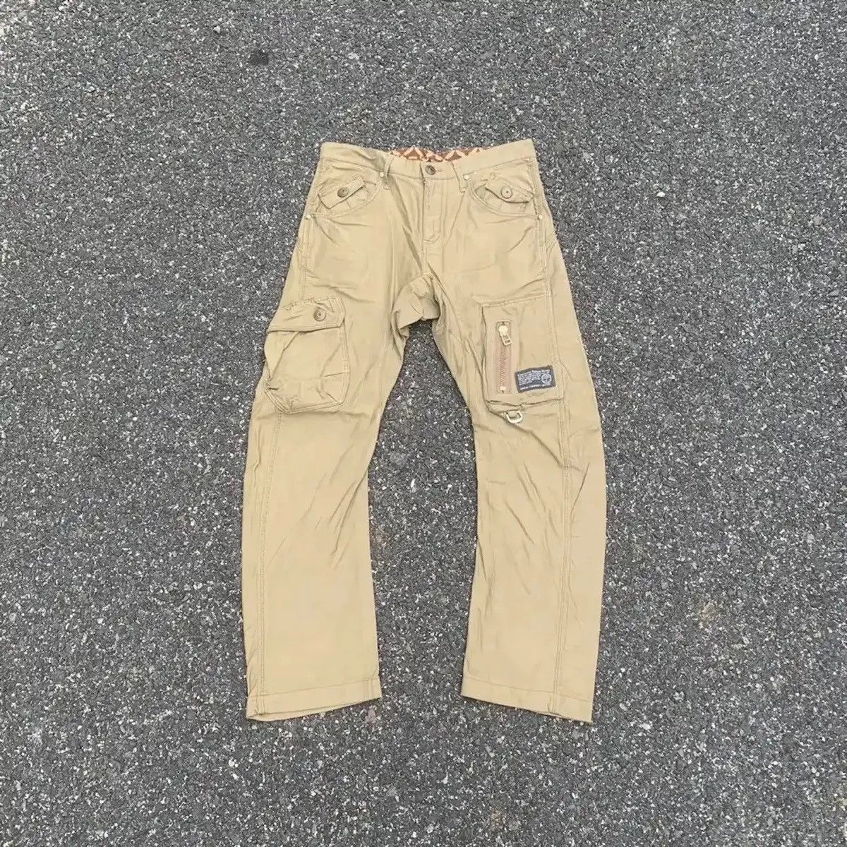 Beauty Beast Vintage EDWIN Multi Pocket Banana Legs Cargo Tactical Pants Size US 32 / EU 48 - 3 Thumbnail