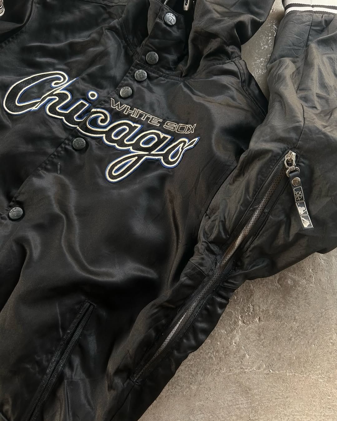 MLB Y2k MLB White Sox Chicago Double Layer Jacket Size US M / EU 48-50 / 2 - 12 Thumbnail