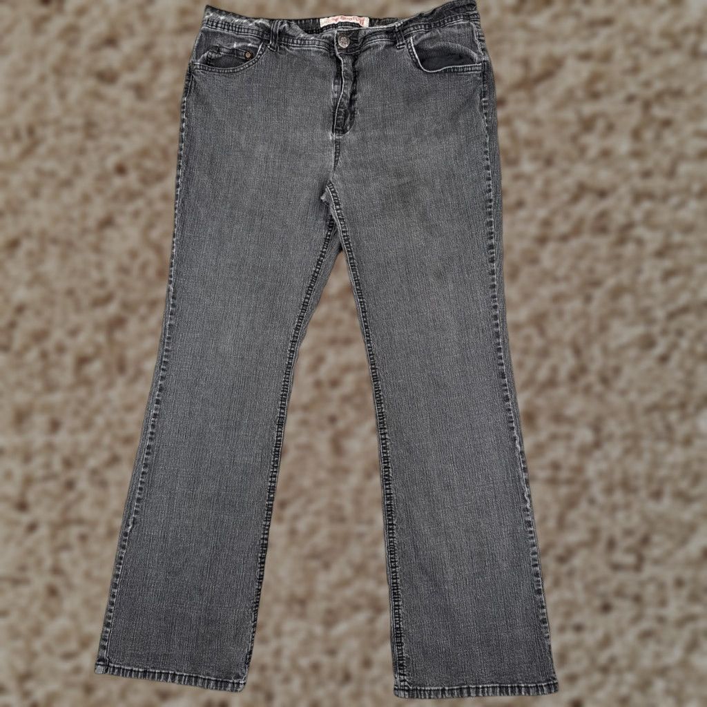 Faded Glory Faded Glory Jeans Women 34x31 Black Denim Bootcut Mid Rise Cotton Blend 1 Size 25" / US 0 / IT 36 - 1 Thumbnail