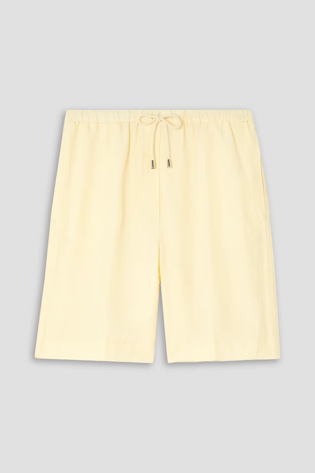 TOTEME Press-Creased Drawstring TENCEL linen-blend Shorts