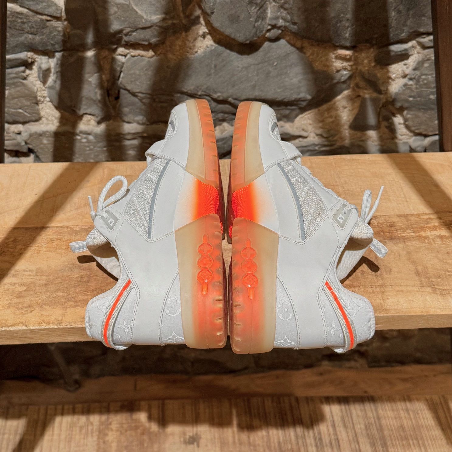 Louis Vuitton Louis Vuitton x Lucien Clark White Leather "A View" Sneakers Size US 8.5 / EU 41-42 - 11 Thumbnail