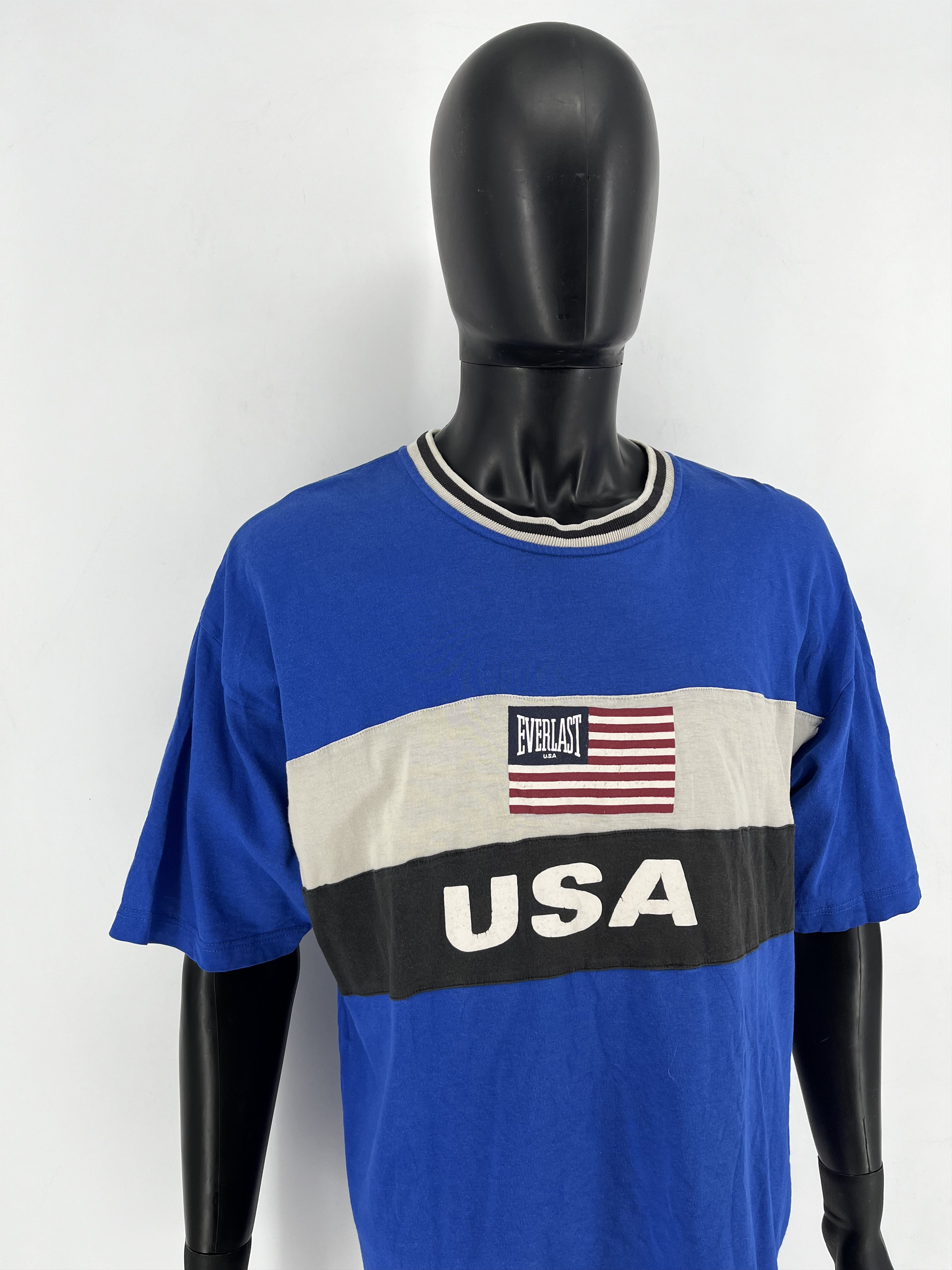 Everlast Vintage 80s Everlast Team USA Ringer Graphic T shirt Adult Size US XL / EU 56 / 4 - 3 Thumbnail