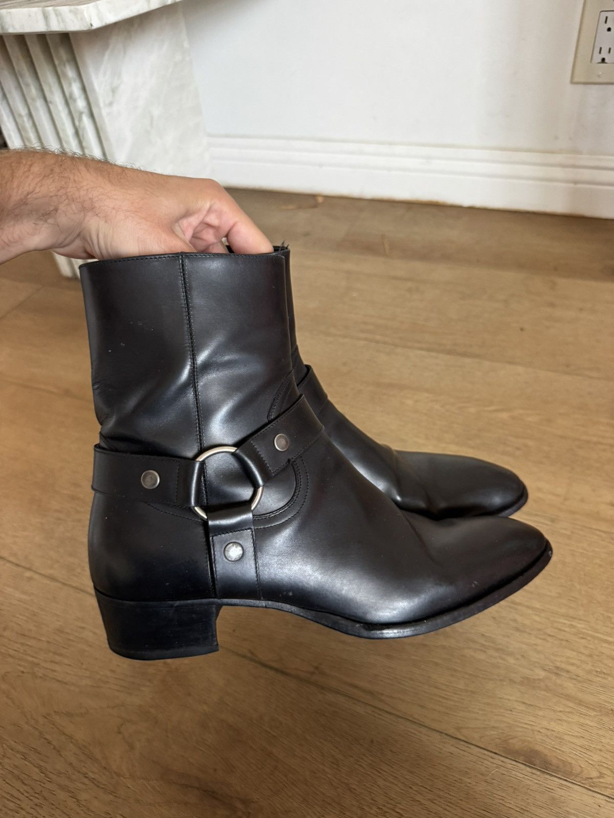 Hedi Slimane × Saint Laurent Paris RARE SS15 LIZARD SKIN WYATT