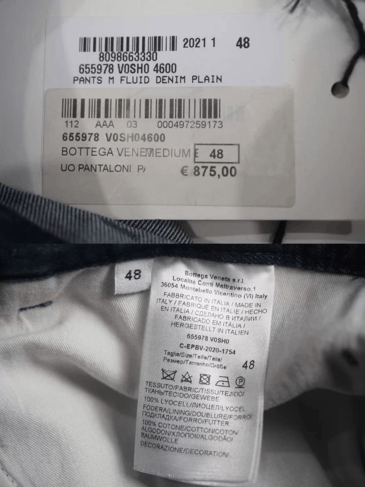 Bottega Veneta Sz 48 Bottega Veneta 21SS Fluid Plain Denim-2505 Size US 32 / EU 48 - 6 Thumbnail